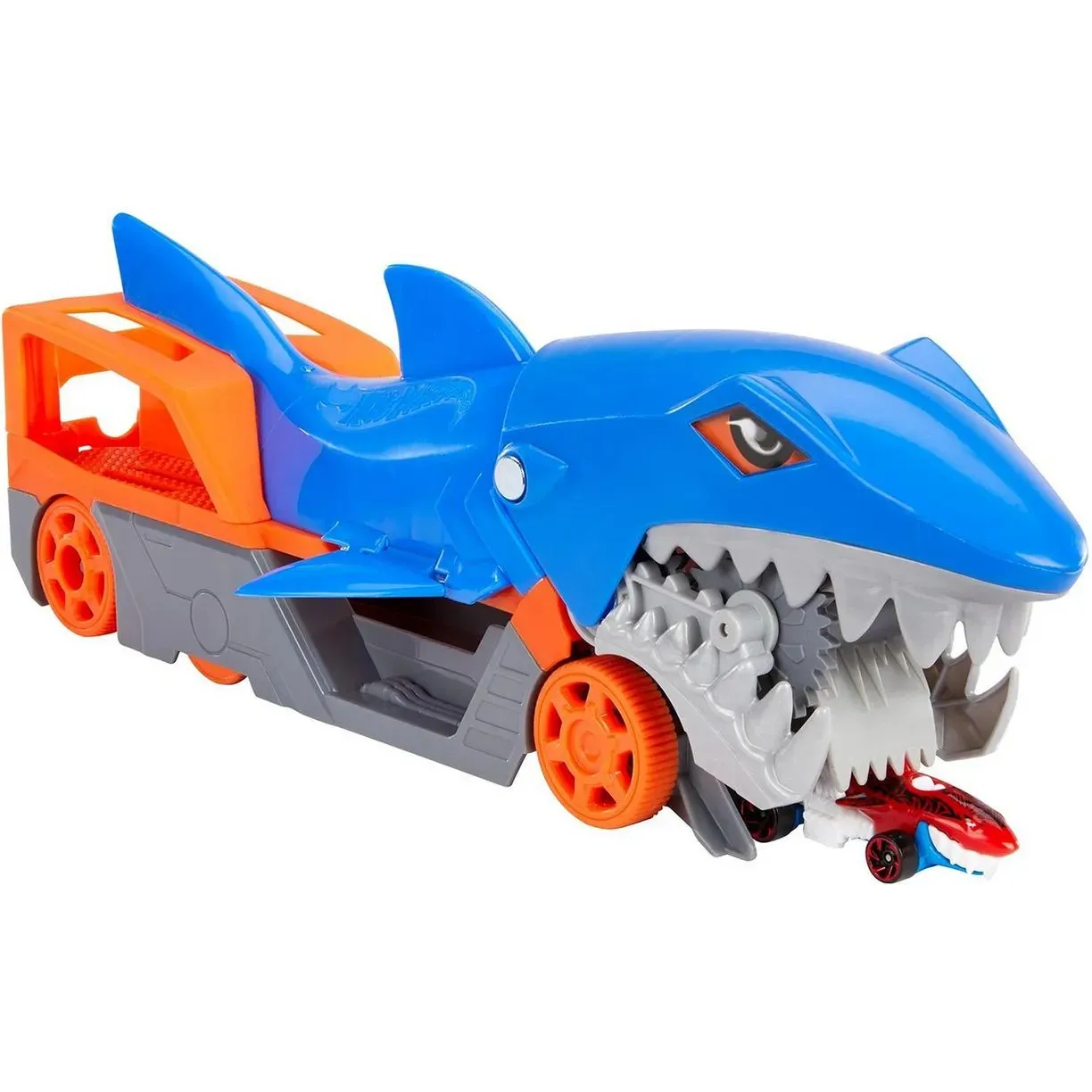 Hot Wheels Машинки Грузовик Голодная акула с хранилищем для машинок