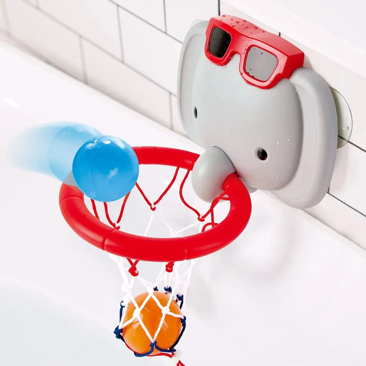 Игрушка для купания в ванной Баскетбольное кольцо Слоник 