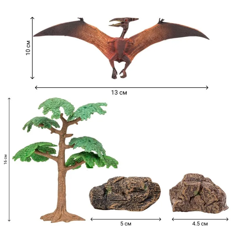Динозавры и драконы для детей серии “Мир динозавров“: птеродактиль, брахиозавр, аллозавр