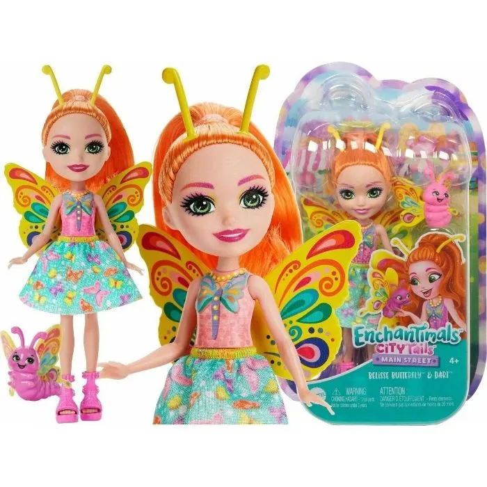 Enchantimals Кукла Бабочка Белисс и питомец Дарт