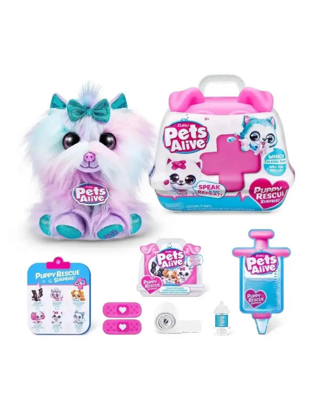 Игровой набор  ZURU PETS ALIVE PET SHOP питомец-повторюшка с аксессуарами , звук