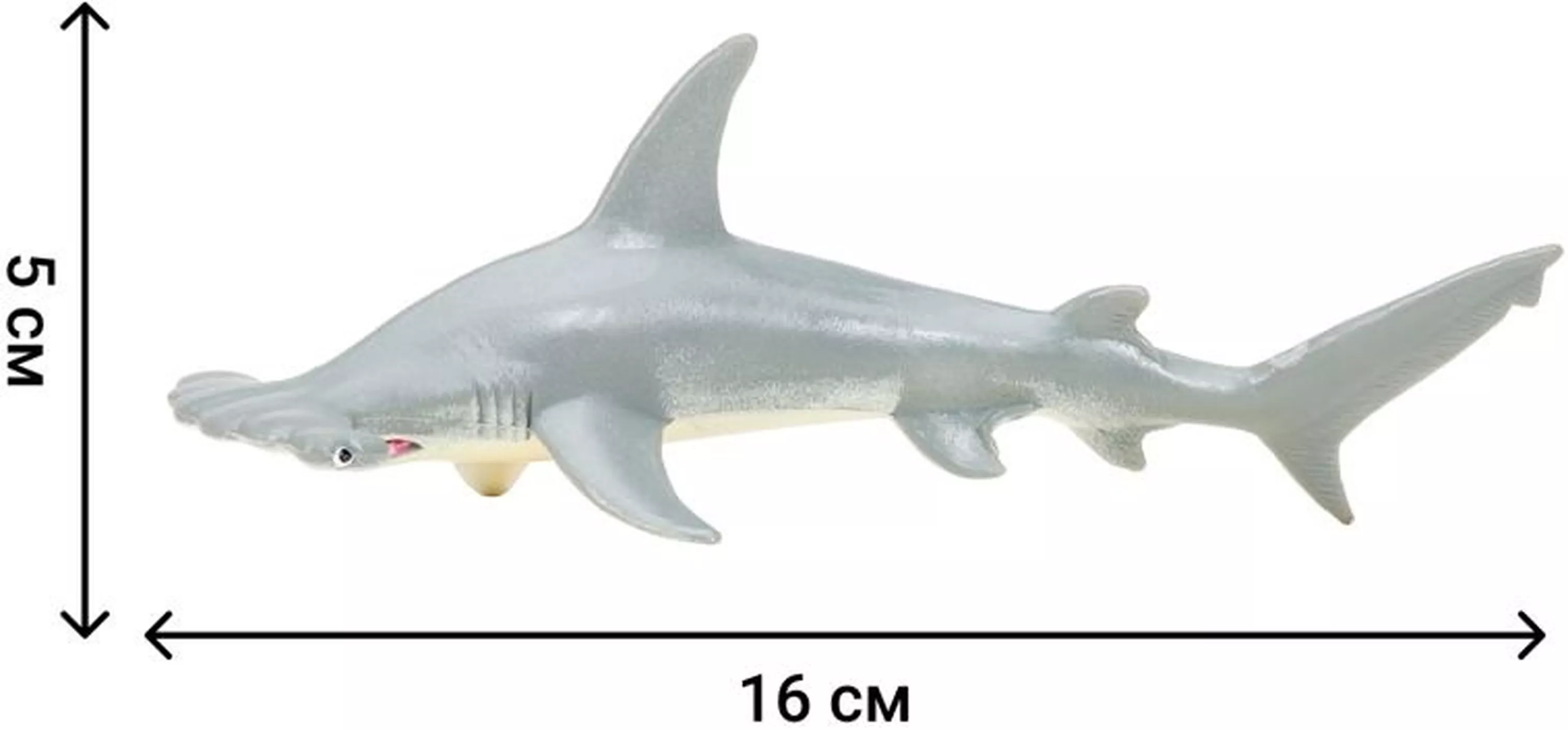 Фигурки игрушки серии “Мир морских животных“: Акула, рыба-хирург, кожистая черепаха, акула, рыба гру