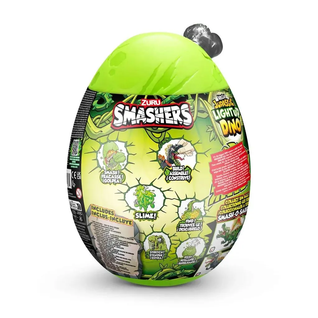 Игровой набор сюрприз в яйце Zuru Smashers  JURASSIC бол, свет, звук