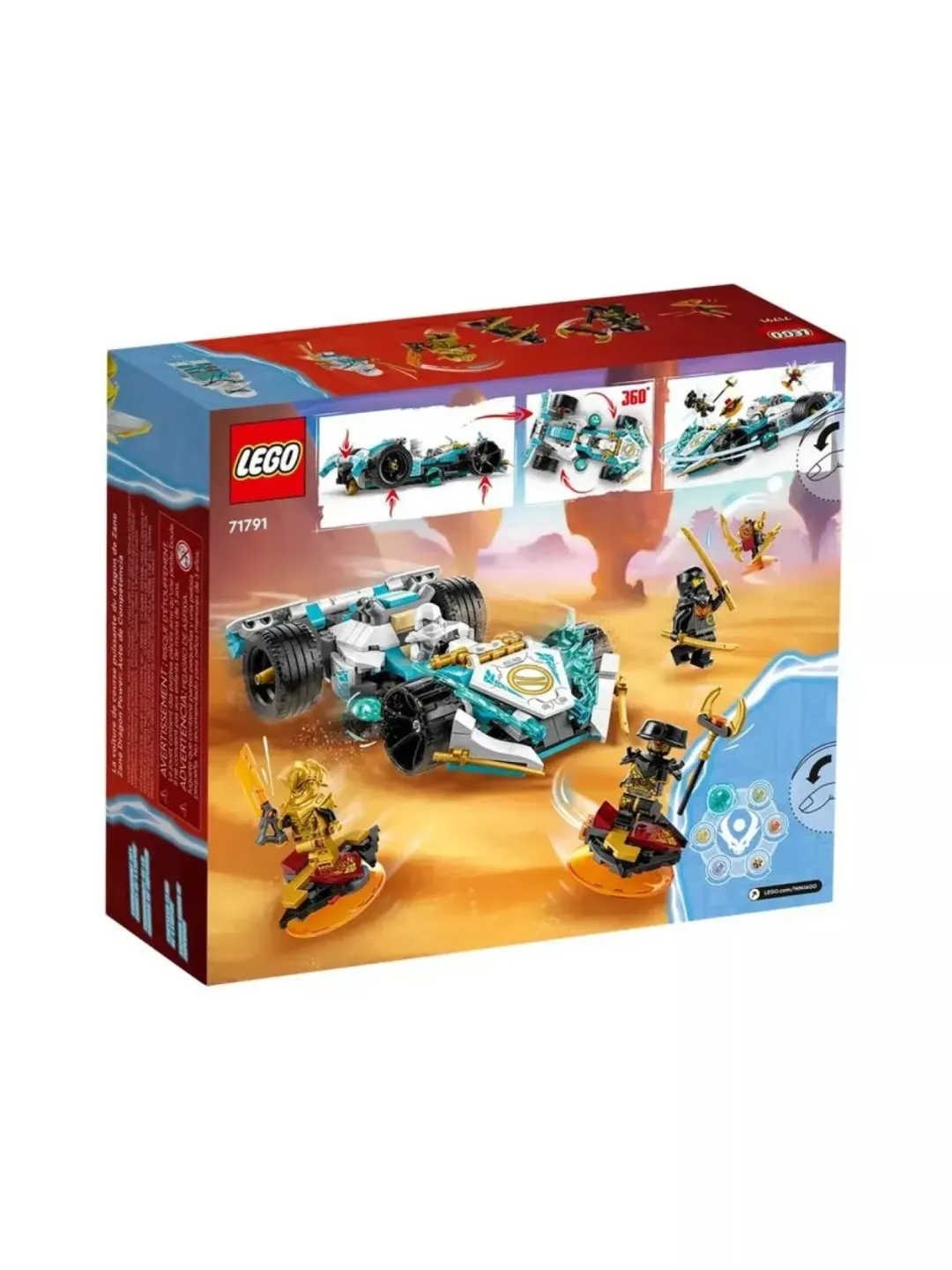Конструктор LEGO Ninjago “Сила дракона Зейна: Гоночный автомобиль Кружитцу“ 