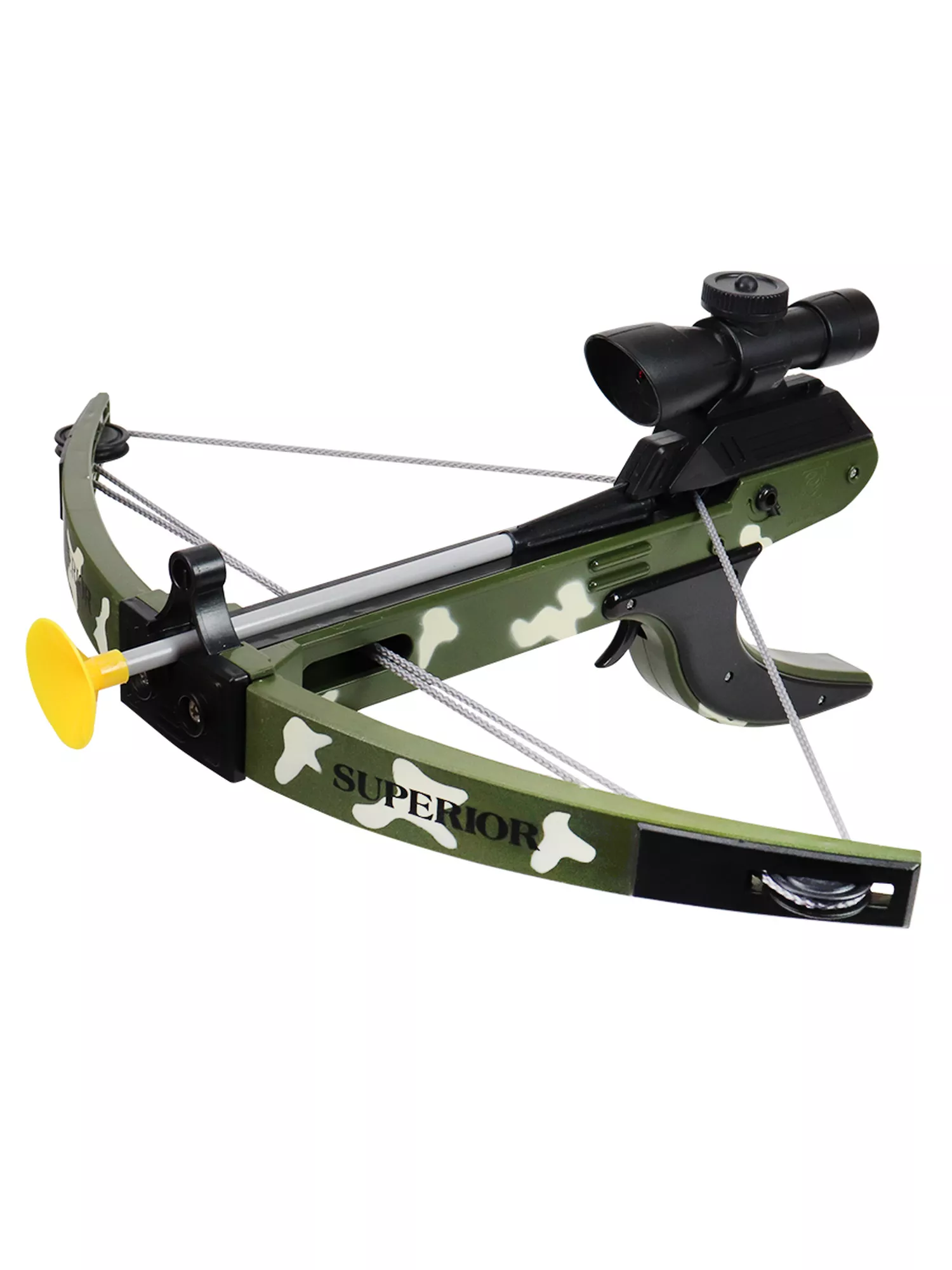 Арбалет (49×8×23,5) (свет,стрелы на присосках,бат.2шт.AG10в комплекте)