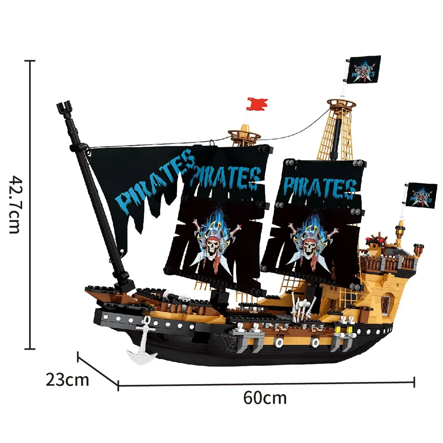 Конструктор «Пираты: Чёрная каракатица» (840 дет.)