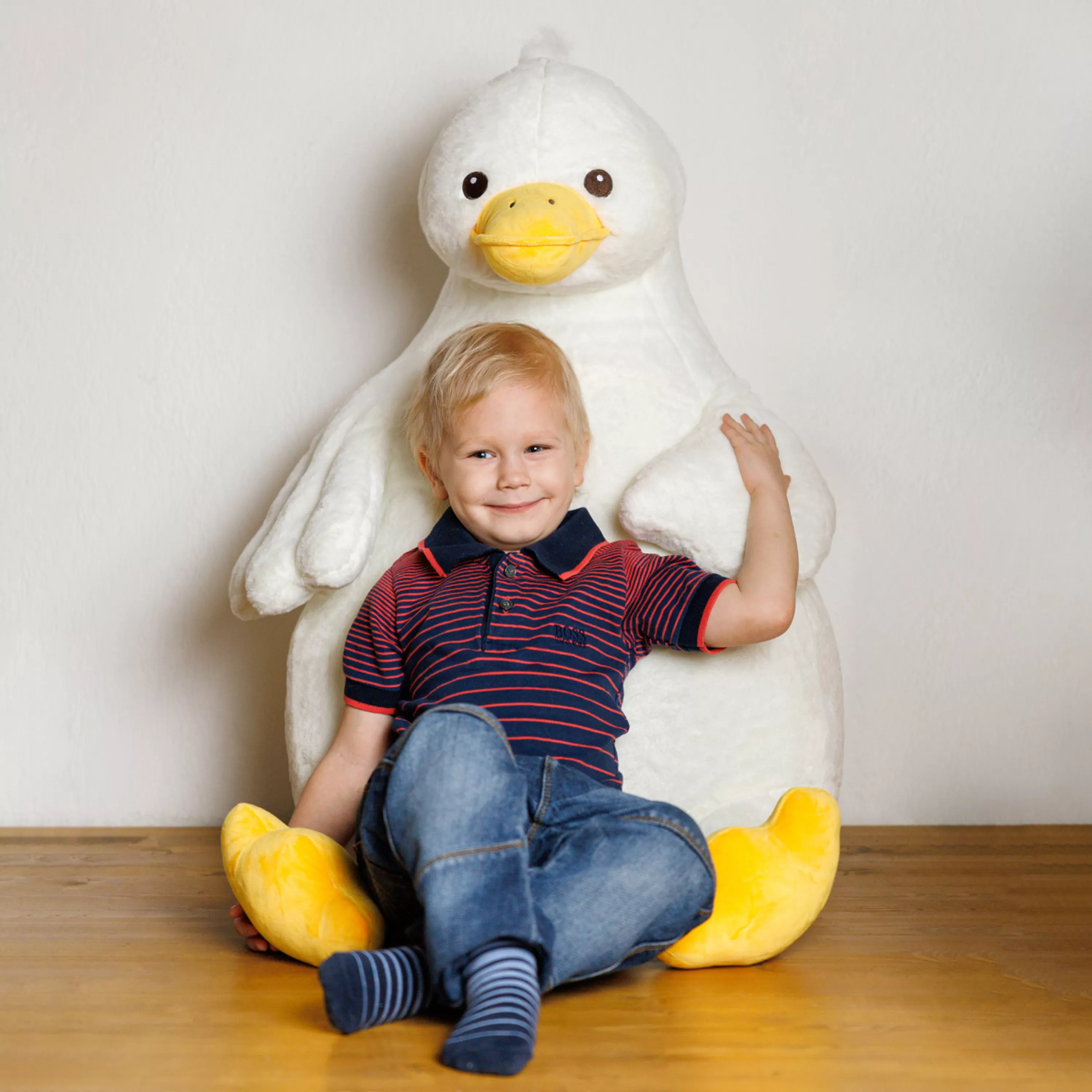 Мягкие Игрушки Мягкая Игрушка MAXITOYS, Толстяк Гусь, 90 см