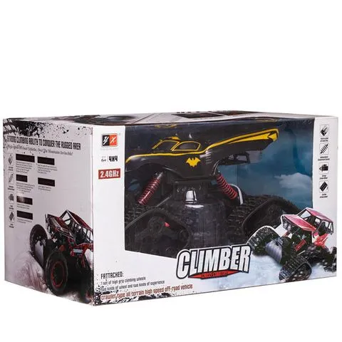 Машина “Скалолаз“ р/у 1:12 жёлтая полоса 2.4G, световые эффекты, 47х27х26 см