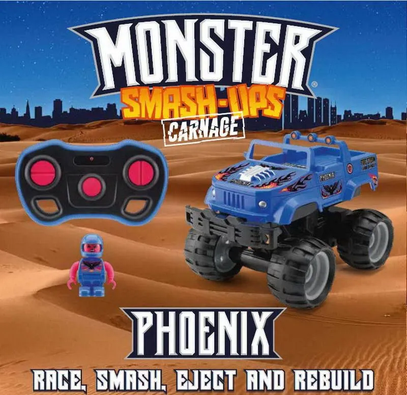 Машинка р/у разбивающийся внедорожник “Monster Smash Ups“, Phoenix