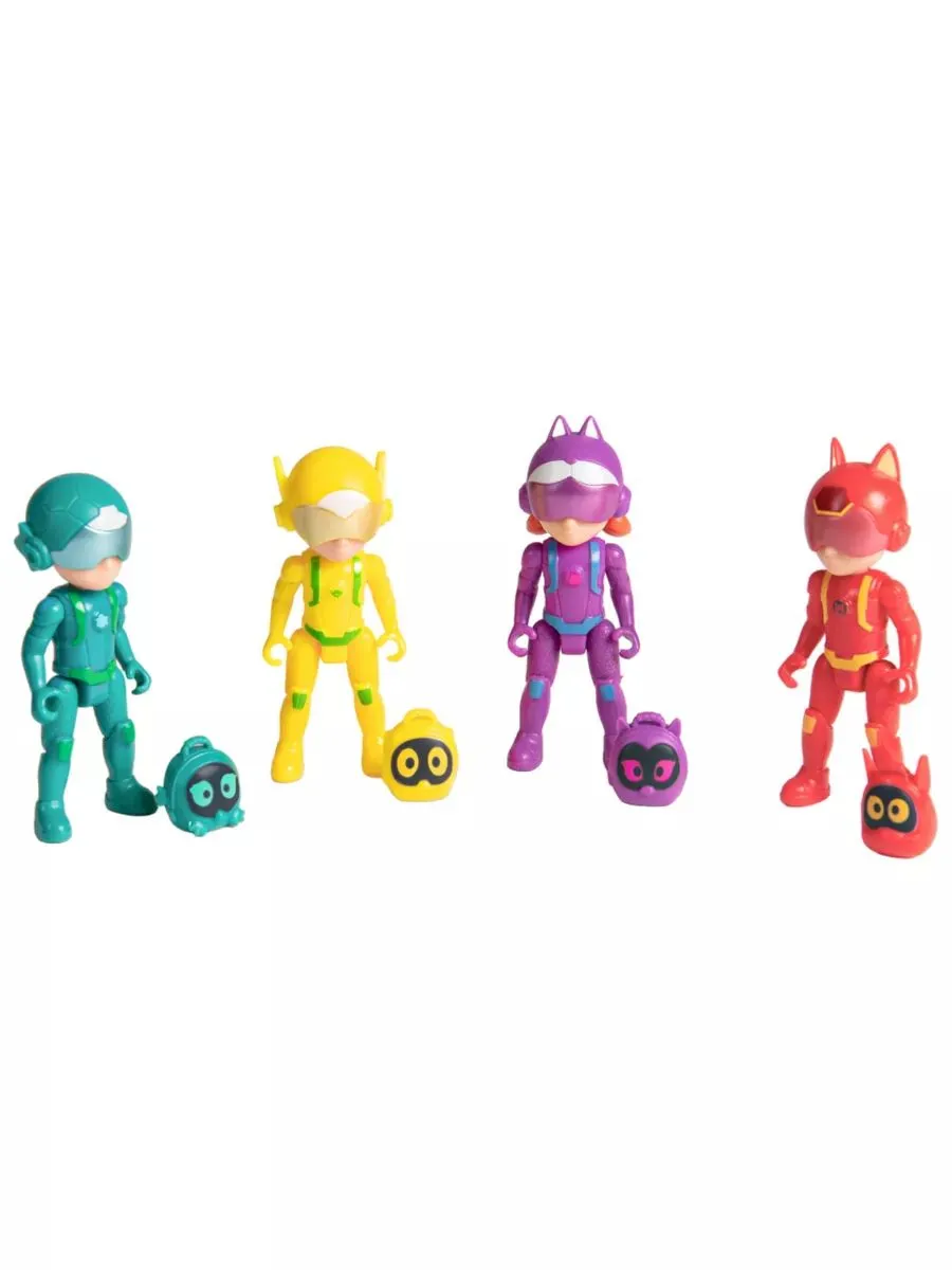 Petronix Игровой набор фигурки 4-х героев, 7,5 см.
