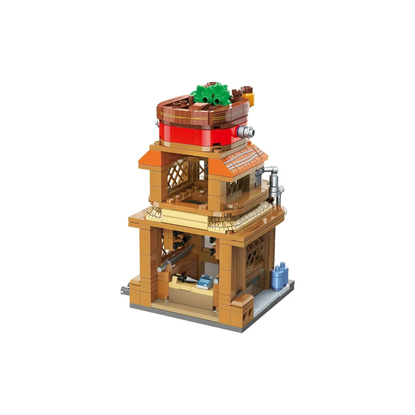 Naruto конструктор “Оружейный магазин Ниндзя“ 12*8*8 см 