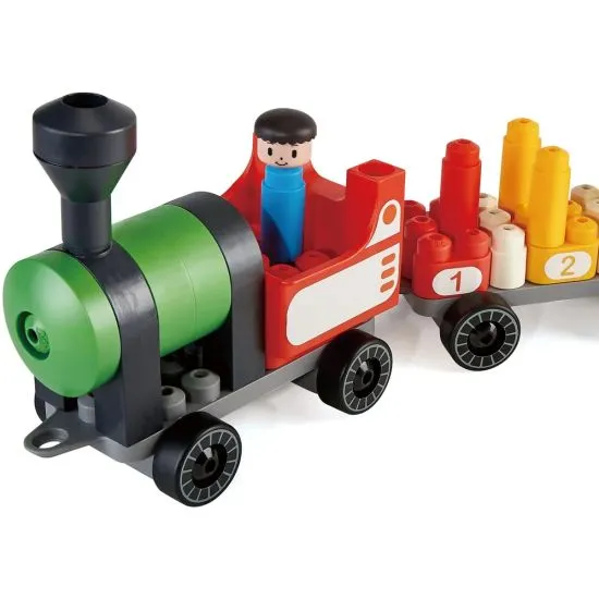 Конструктор детский  “Радужный поезд“, 63 элемента