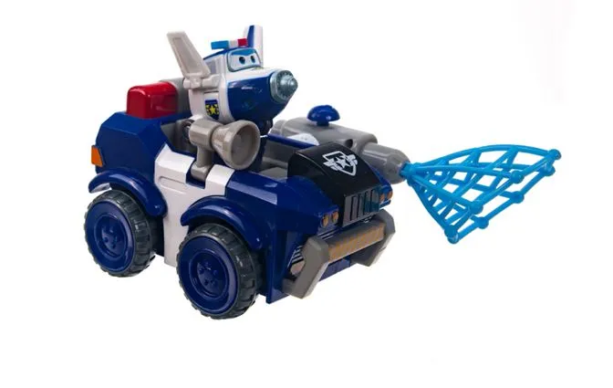 Super Wings Полицейская машина Пола с фигуркой