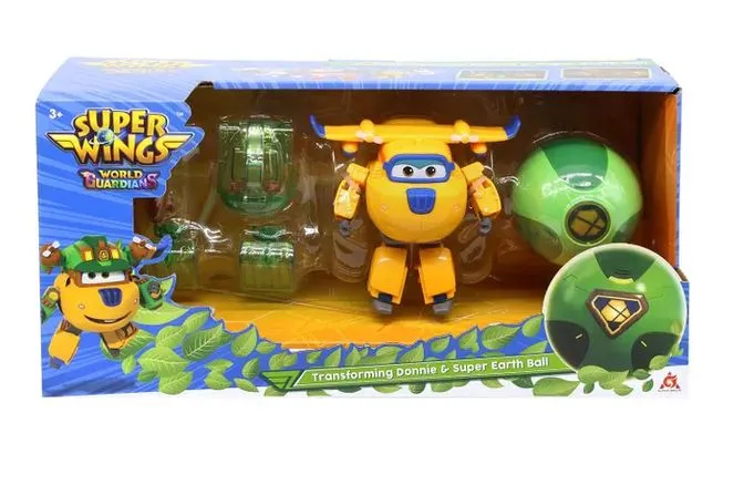 Super Wings Трансформер Донни с супер шаром