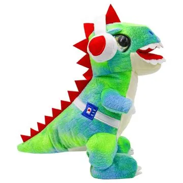 Танцующая интерактивная мягкая игрушка DJ Т-Рекс с функцией  ходьбы и звуковыми эффектами