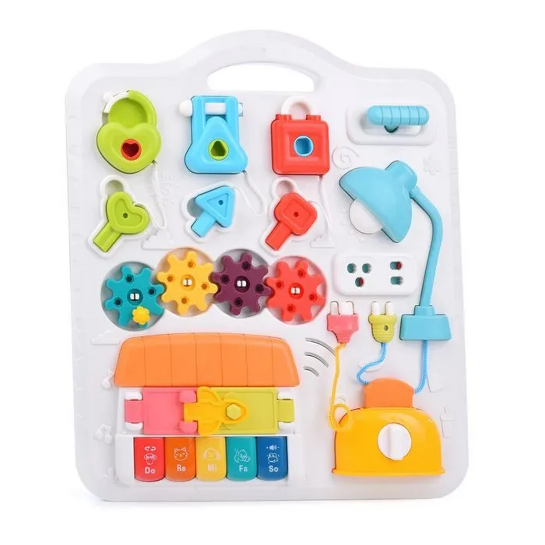 Развивающий столик Y0001“Бизиборд“ в коробке. Арт. Y0001