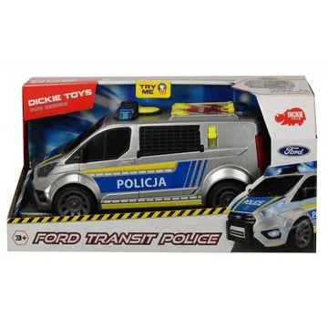 Dickie Полицейская машинка Ford Transit со светом и звуком, 28 см 
