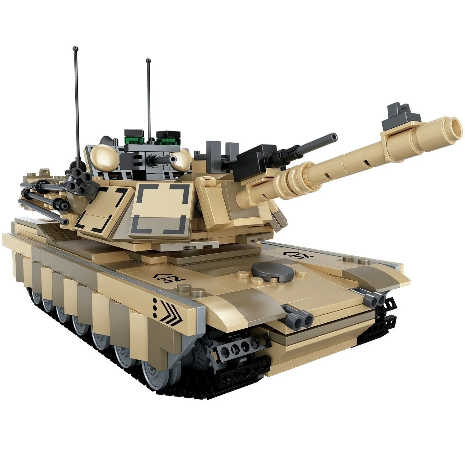 Конструктор Mioshi Tech “Военная техника: Танк Т32“ (914 дет., 38,5х11,5х15,5 см)