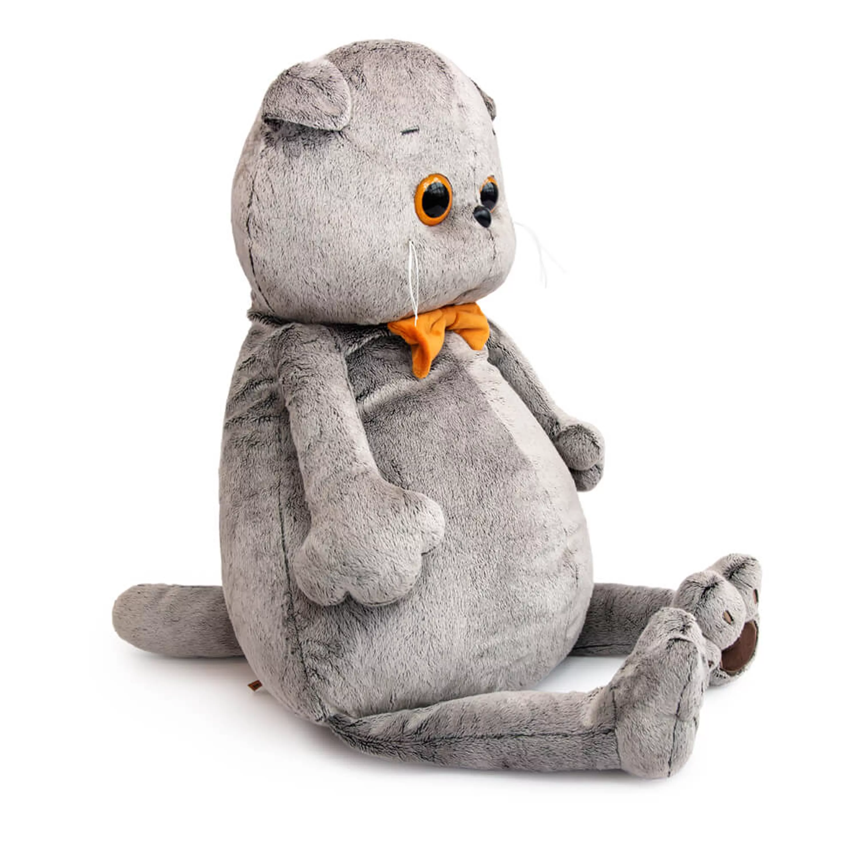 BUDI BASA Кот Басик с бархатным бантом 60 см