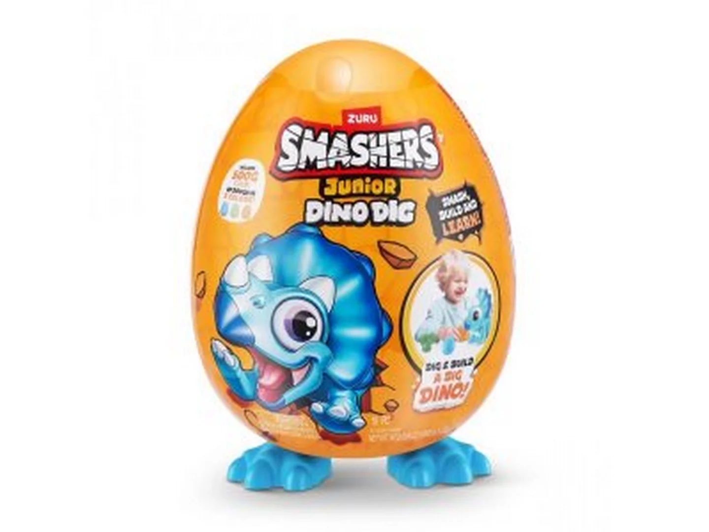 Игровой набор сюрприз в яйце Zuru Smashers JUNIOR-DINO DIG
