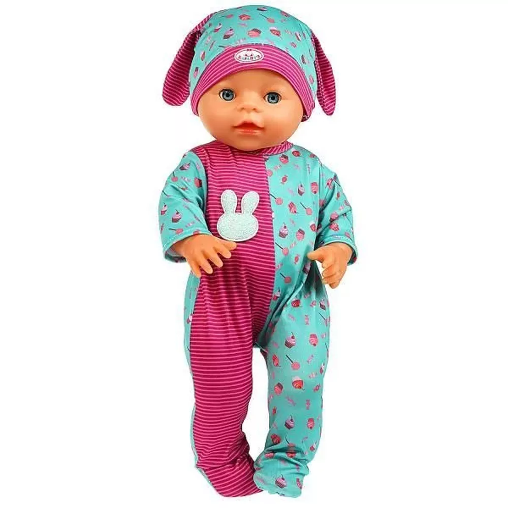 Пупс озвуч Шаинский музыка 40см, пьет, писает, закр. глазки, 4 акс