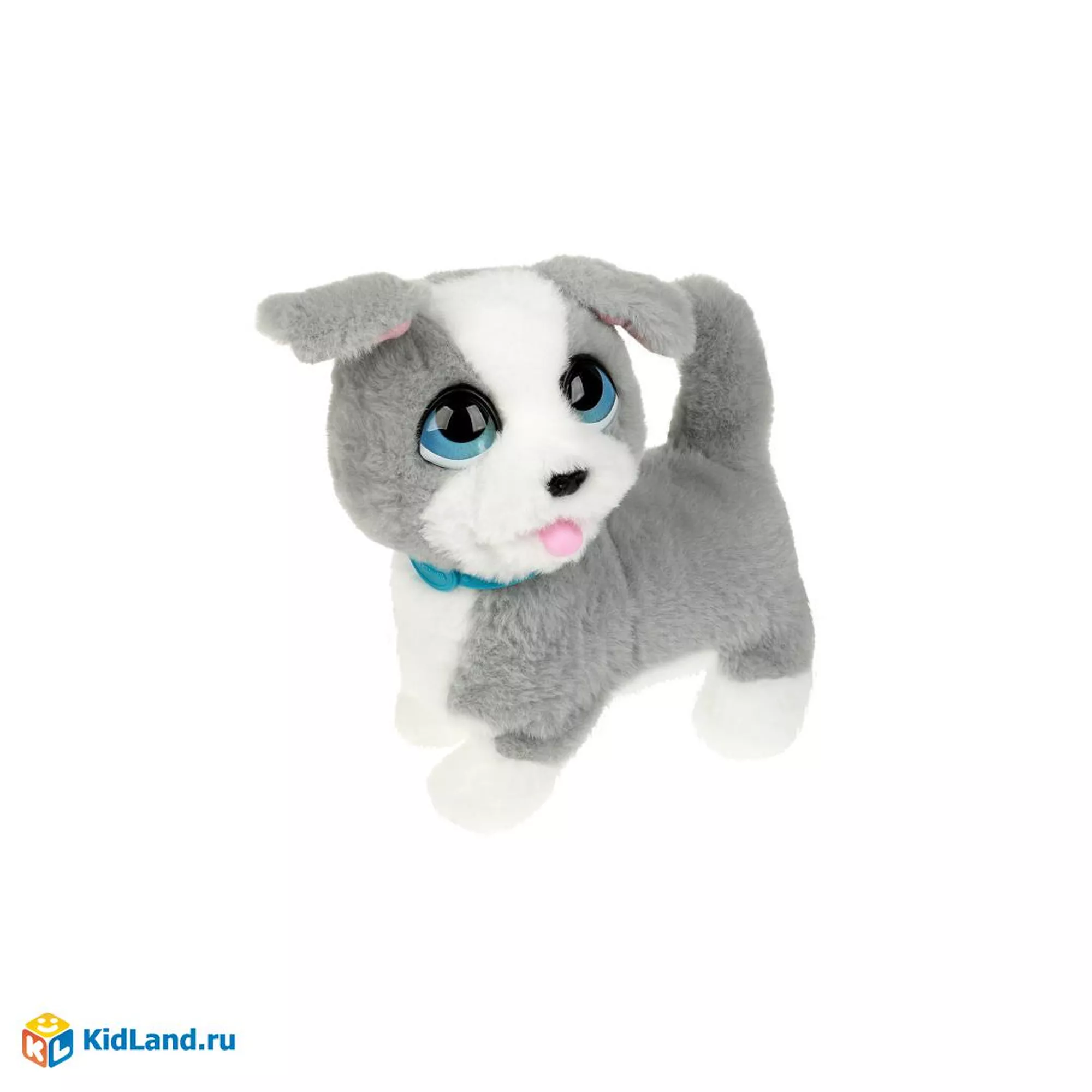 Интерактивный щенок Грей 22см, ходит, озвучен, голова поворачив.
