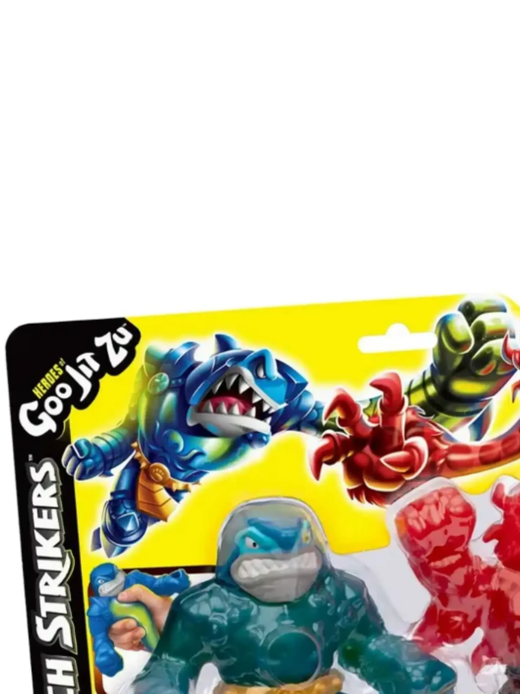 GooJitZu Игровой набор Сир Траш VS Варвар Рэдбек Стретч Страйкерс тянущиеся фигурки 