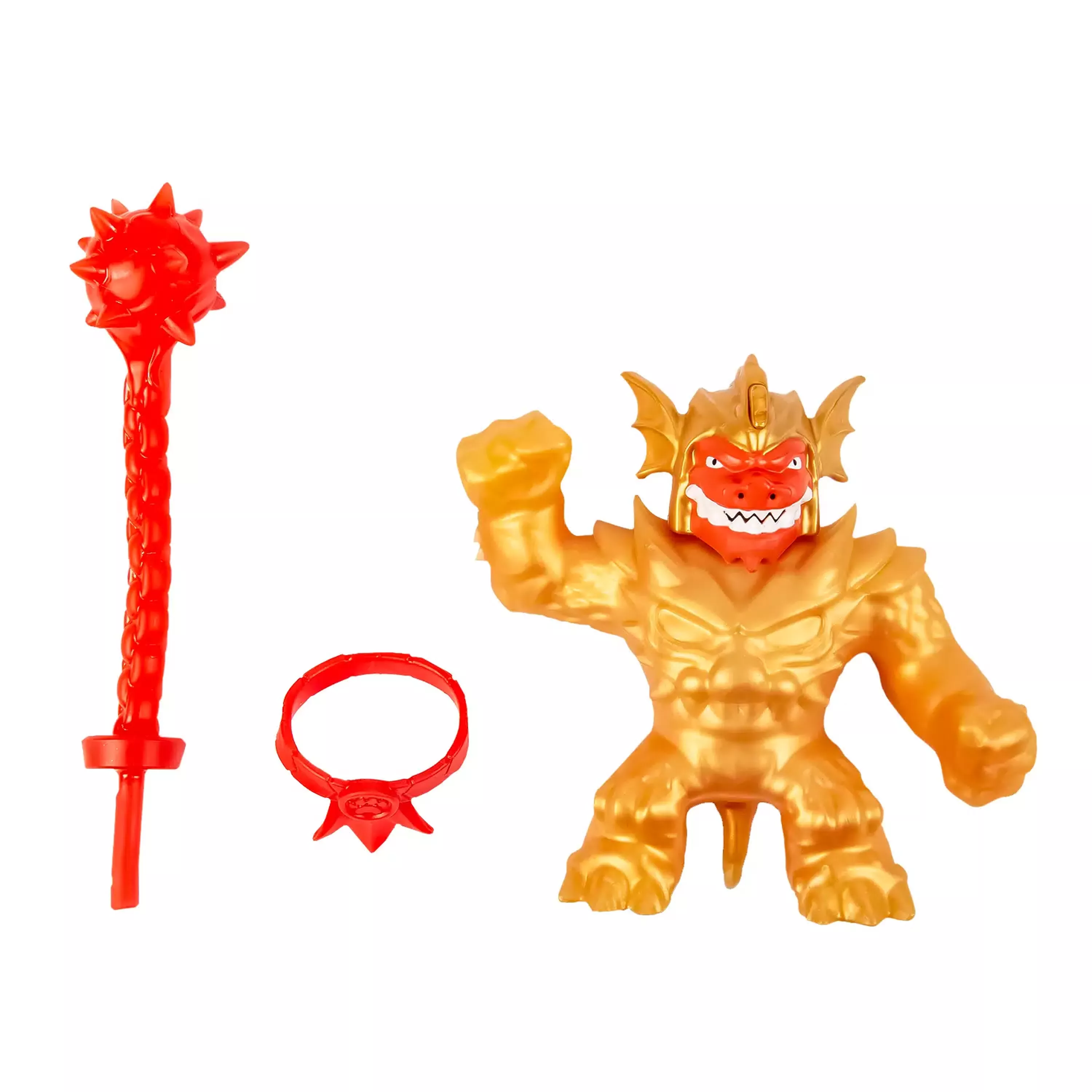 GooJitZu Игрушка Золотой Рыцарь Блейзагот Делюкс Стретч Страйкерс тянущаяся фигурка 