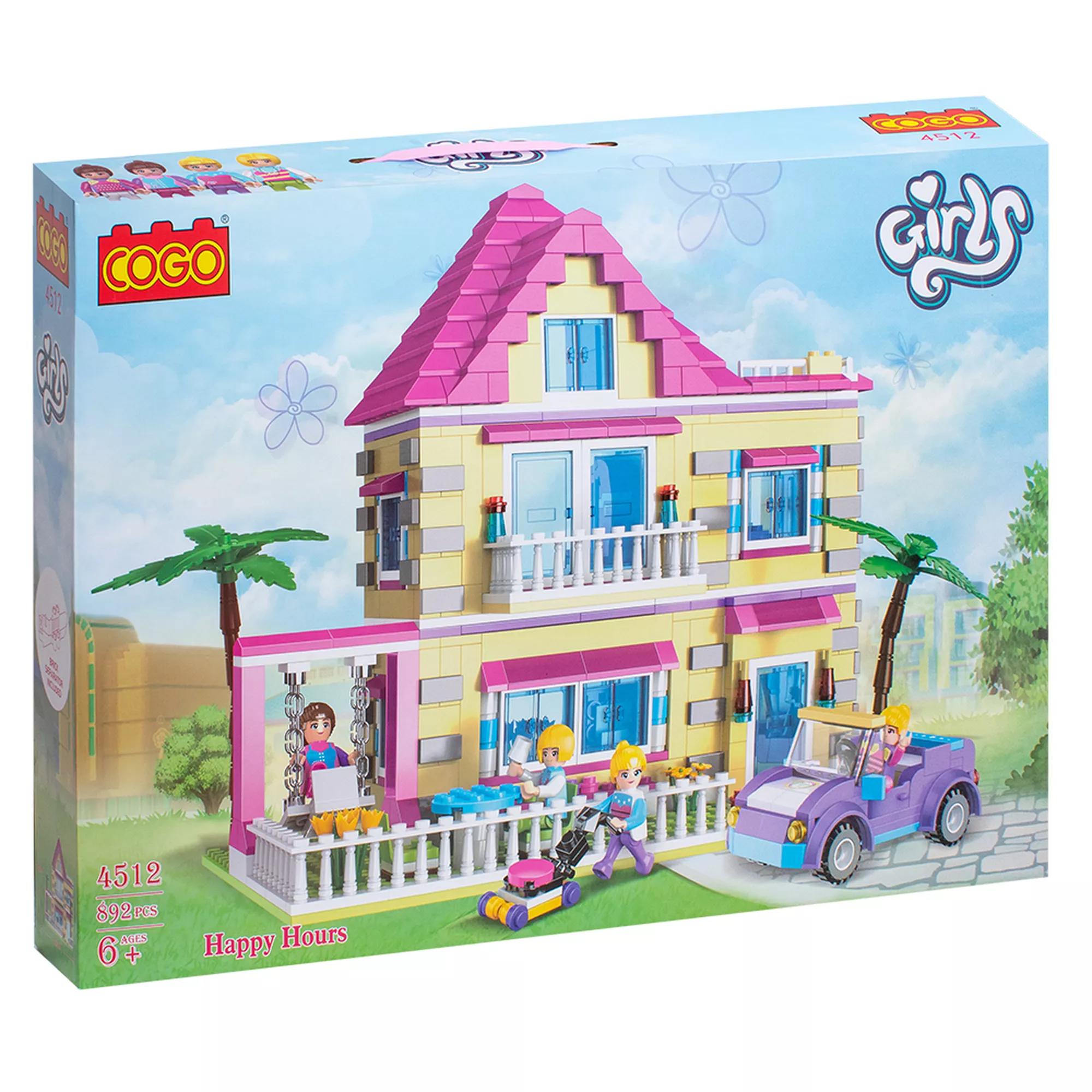 Конструктор «Вилла с машиной», 892 детали