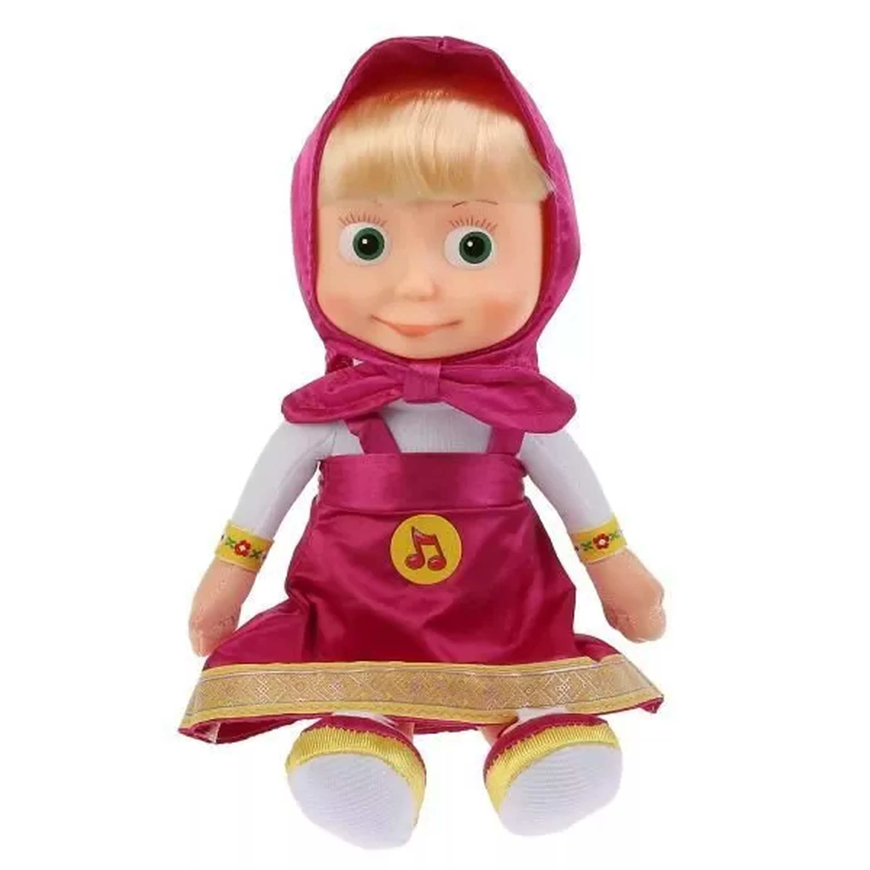 Игрушка мягкая Маша и Медведь маша 29 см, муз. чип, в пак. МУЛЬТИ-ПУЛЬТИ