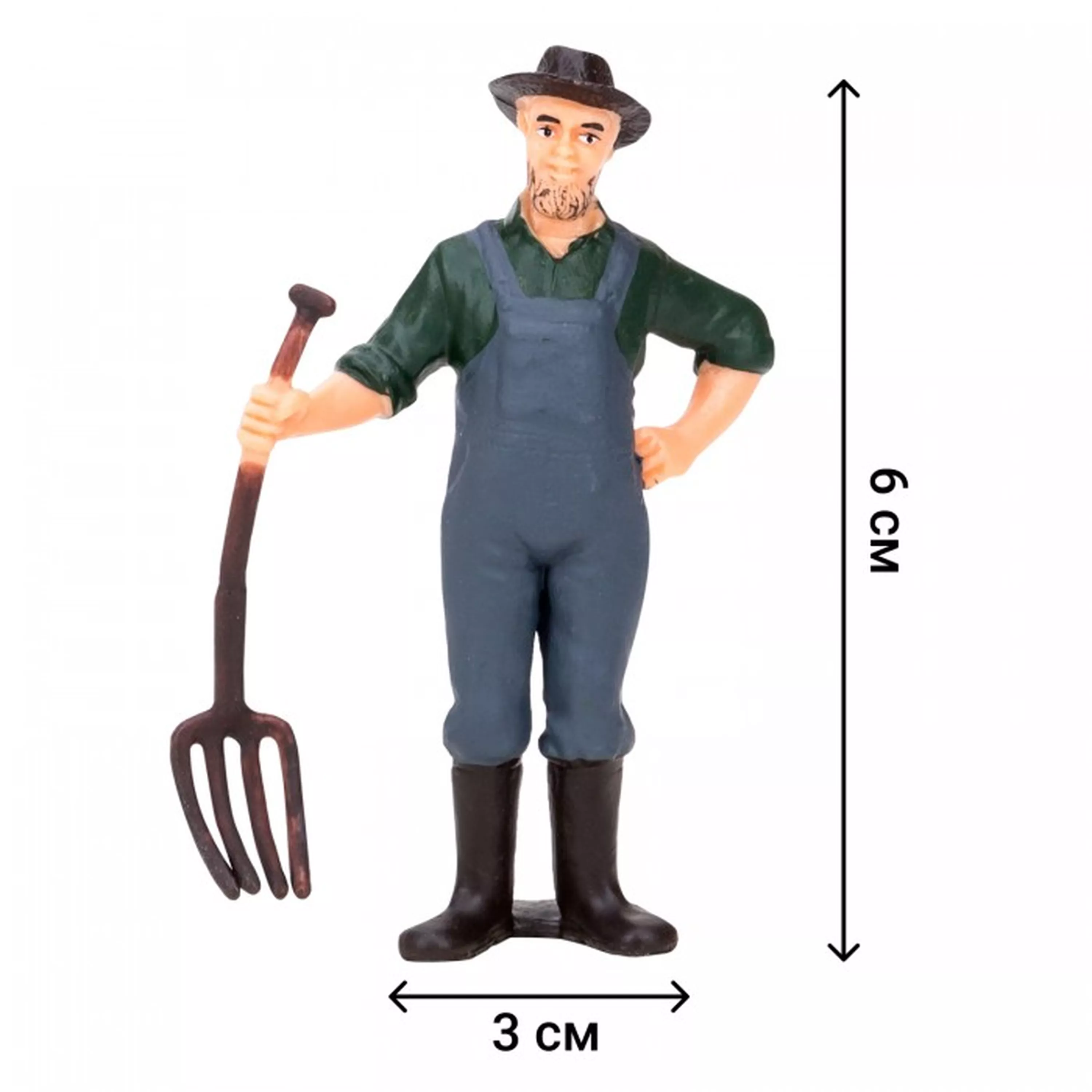 Игрушки фигурки в наборе серии “На ферме“, 8 предметов