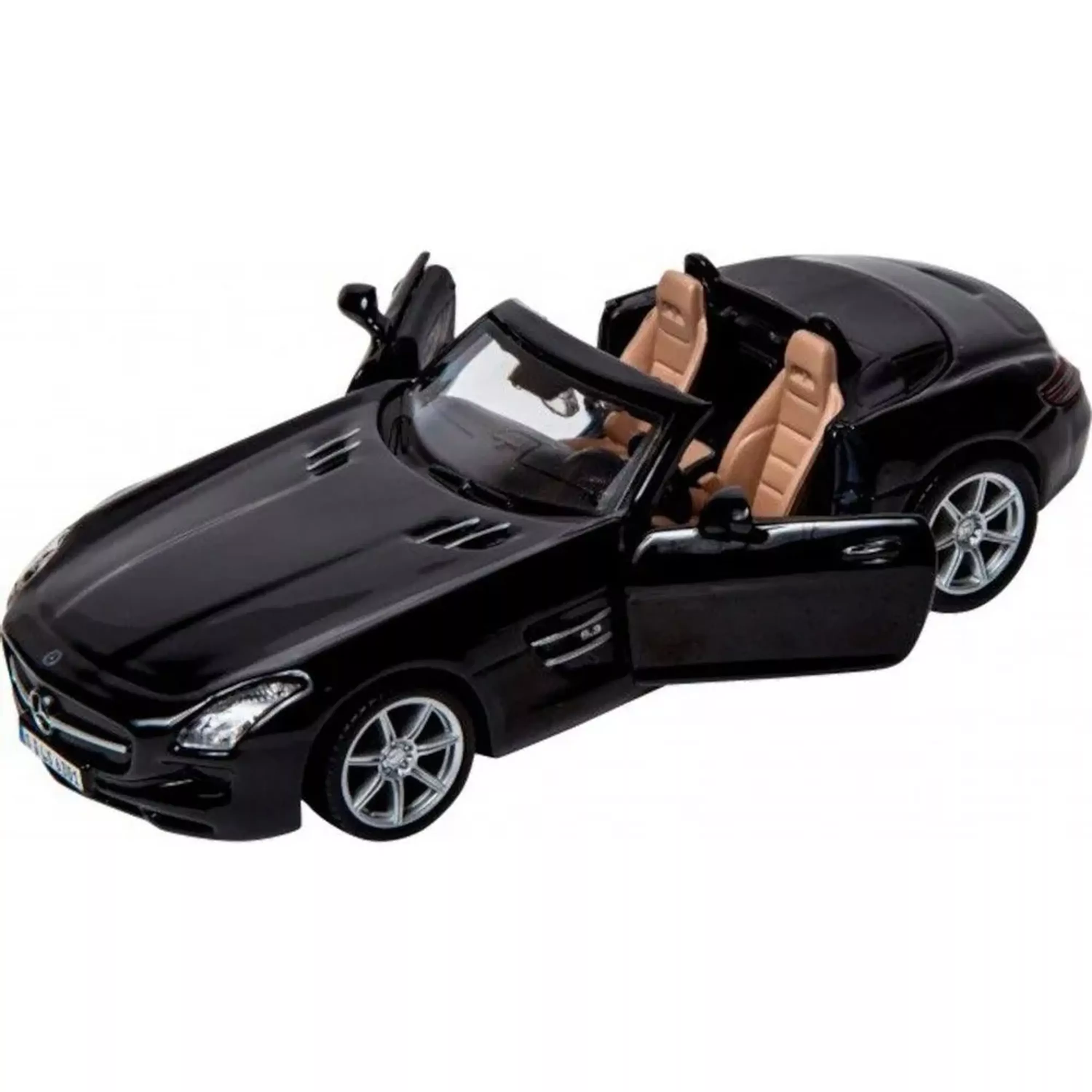Машинка die-cast Mercedes-Benz SLS AMG Roadster, 1:32, чёрная