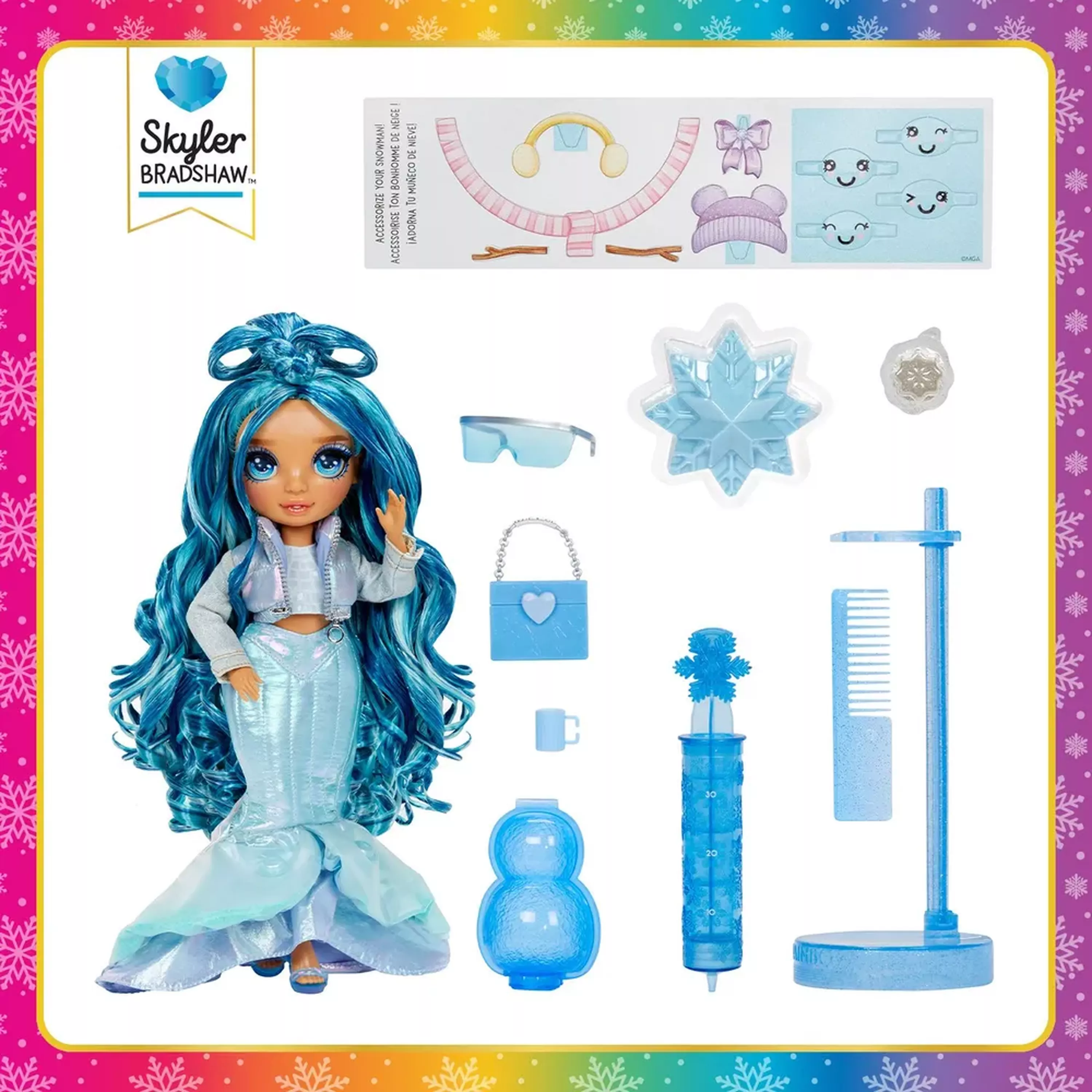 RAINBOW HIGH Кукла Winter Wonderland Скайлер с аксессуарами 