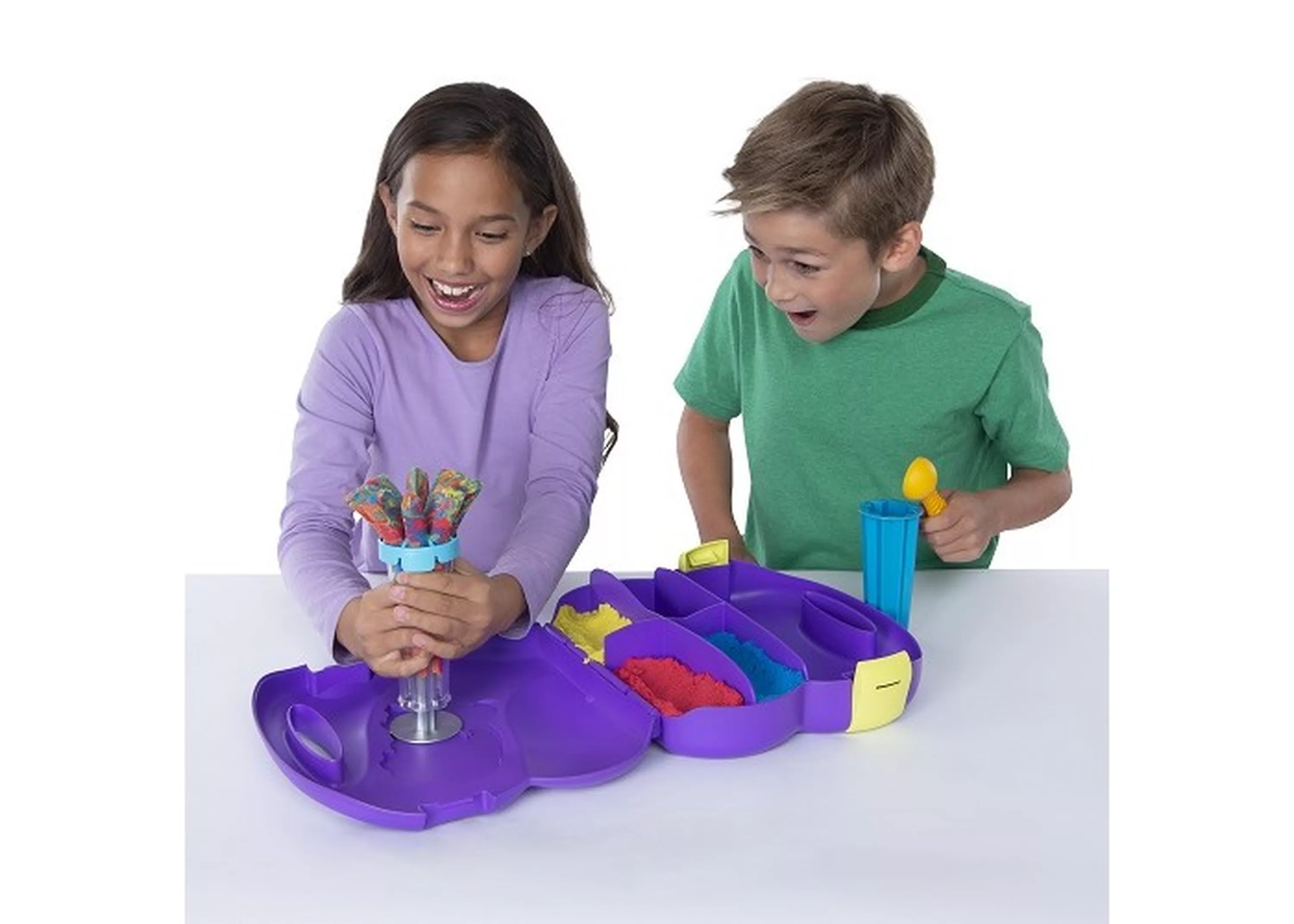 Kinetic Sand. Игровой набор Цветной вихрь