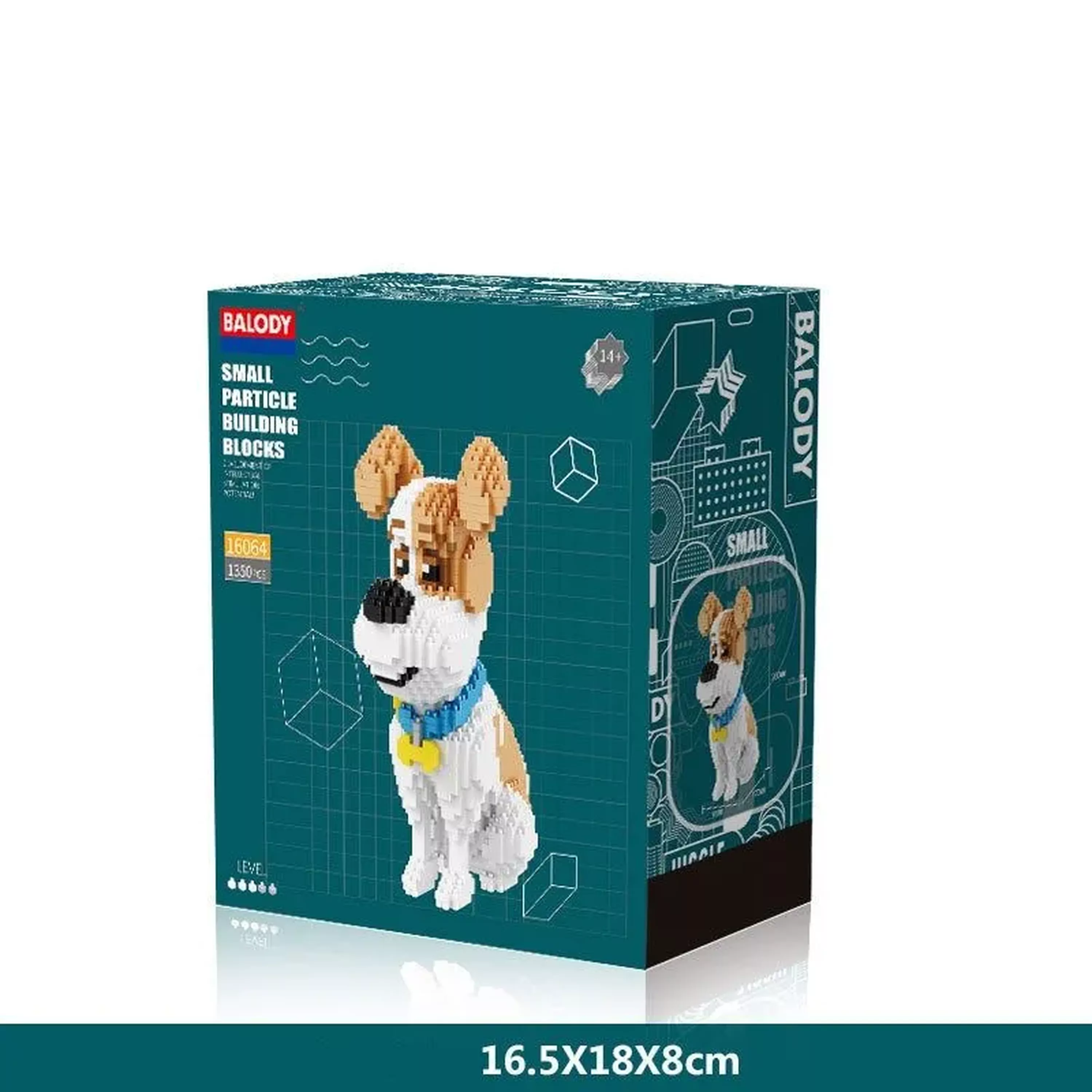 Конструктор пластиковый Balody «Терьер-2» (1350 деталей, в коробке) ( Арт. 16064BA)