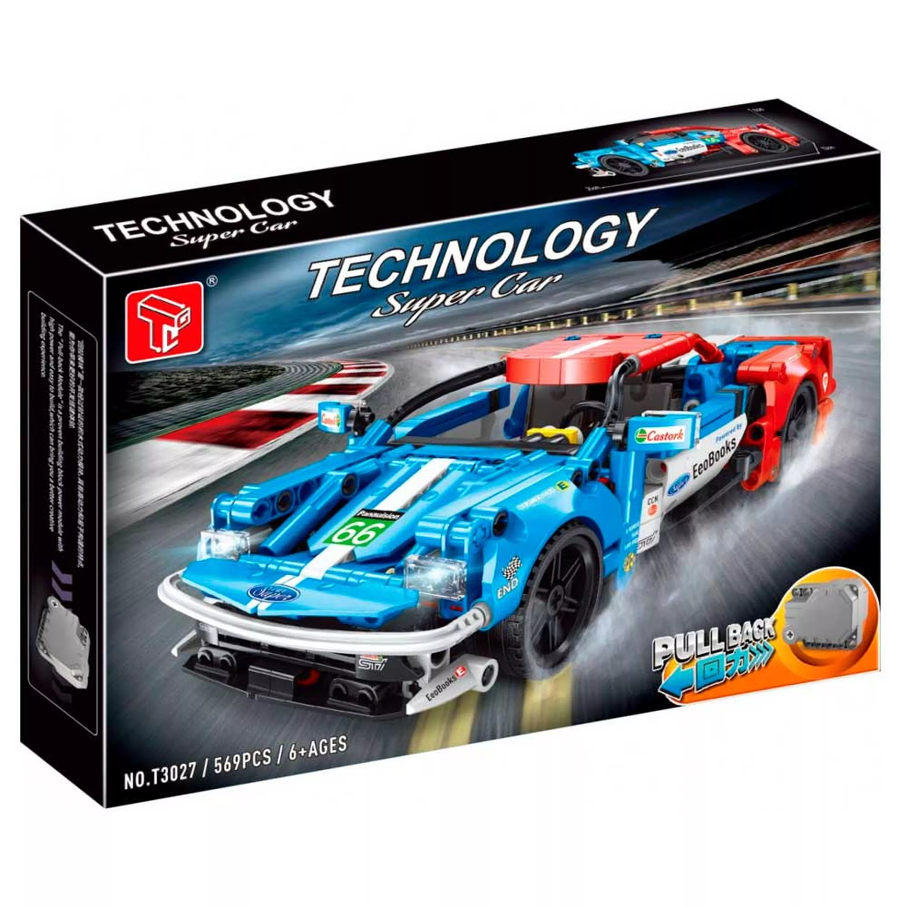 Конструктор пластиковый (26,7х12х8,8 см, 569 деталей)