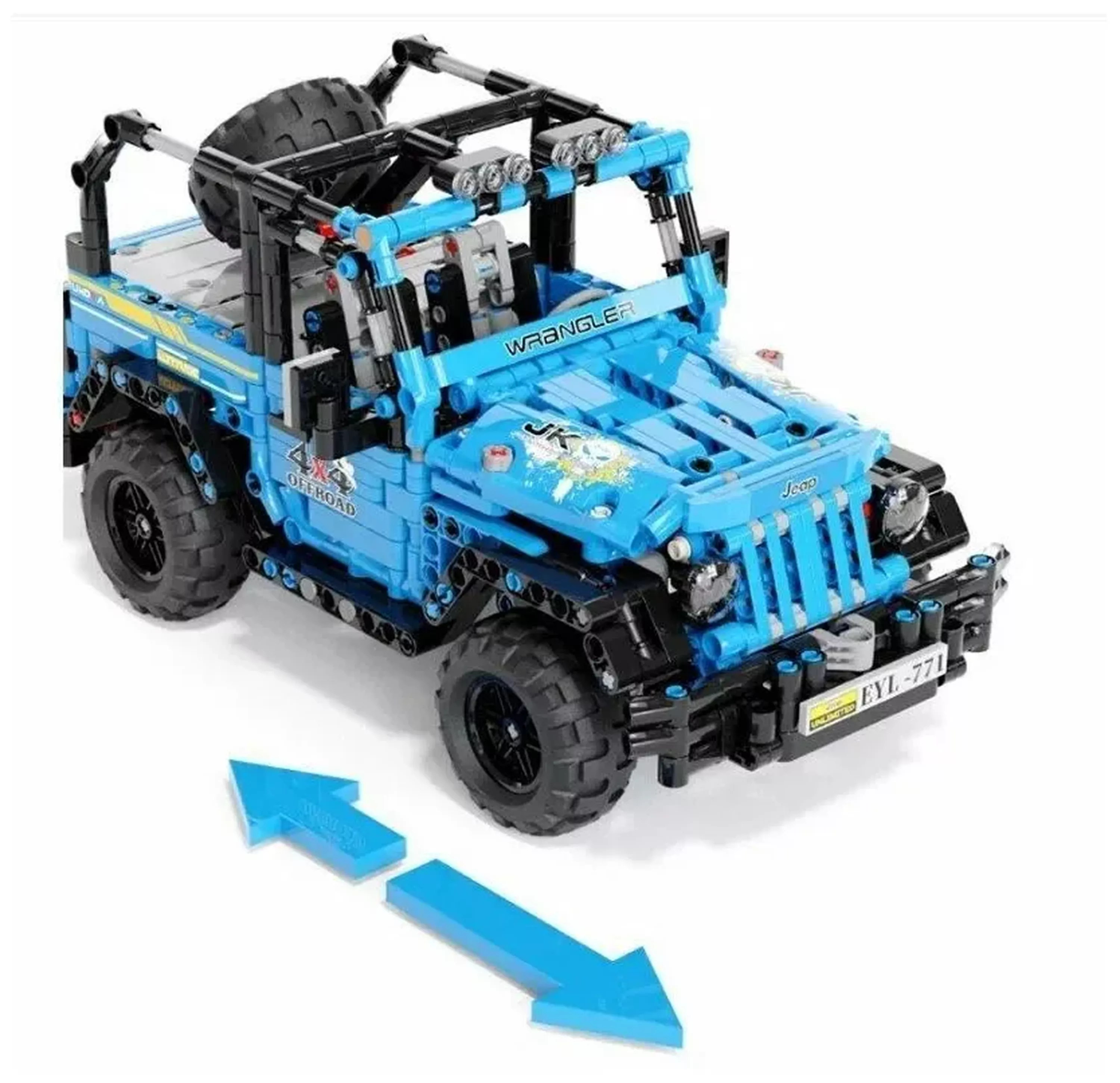 Конструктор пластиковый (27х13х13 см, 876 деталей) ( Арт. T2002TGL)