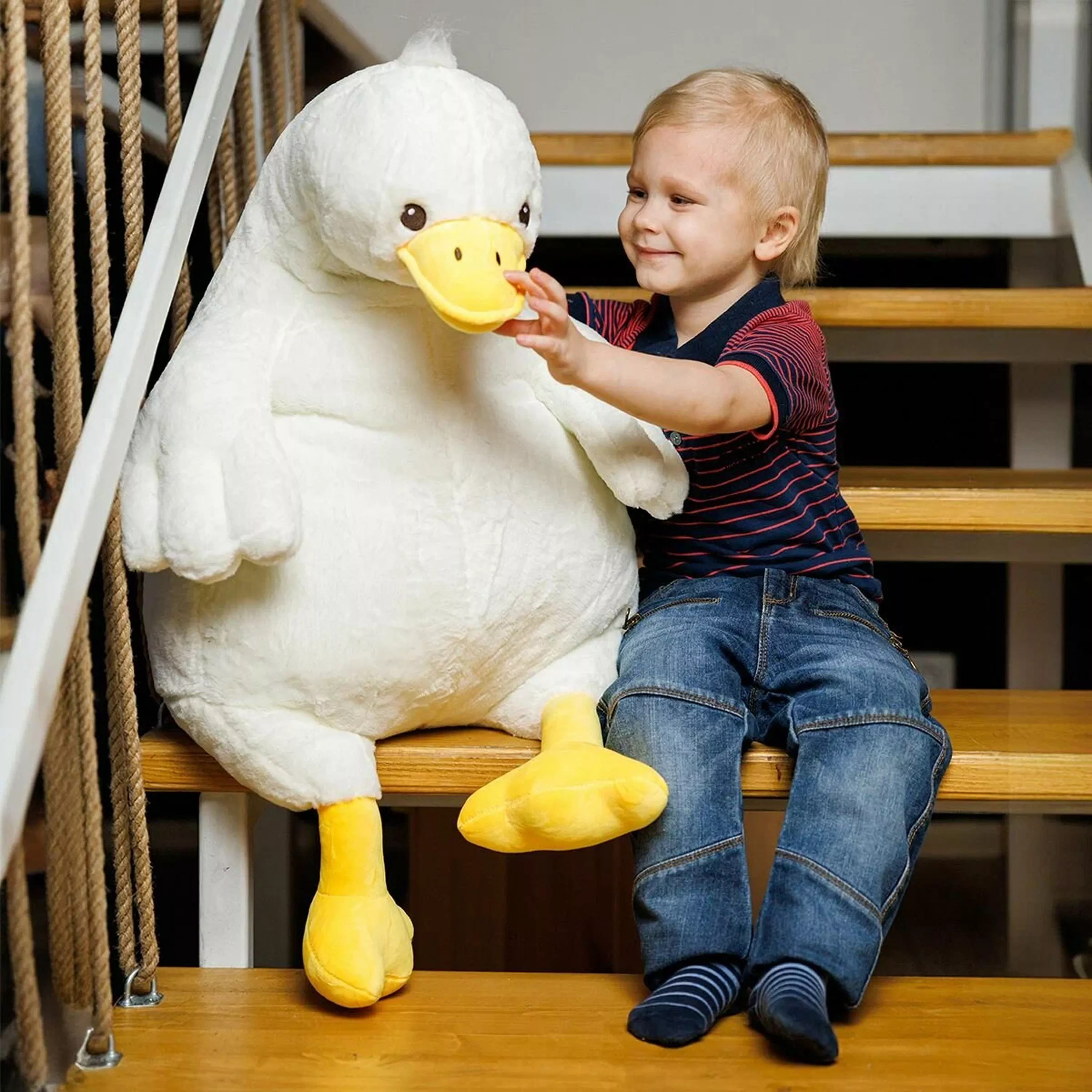 Мягкая Игрушка MAXITOYS, Толстяк Гусь, 70 см