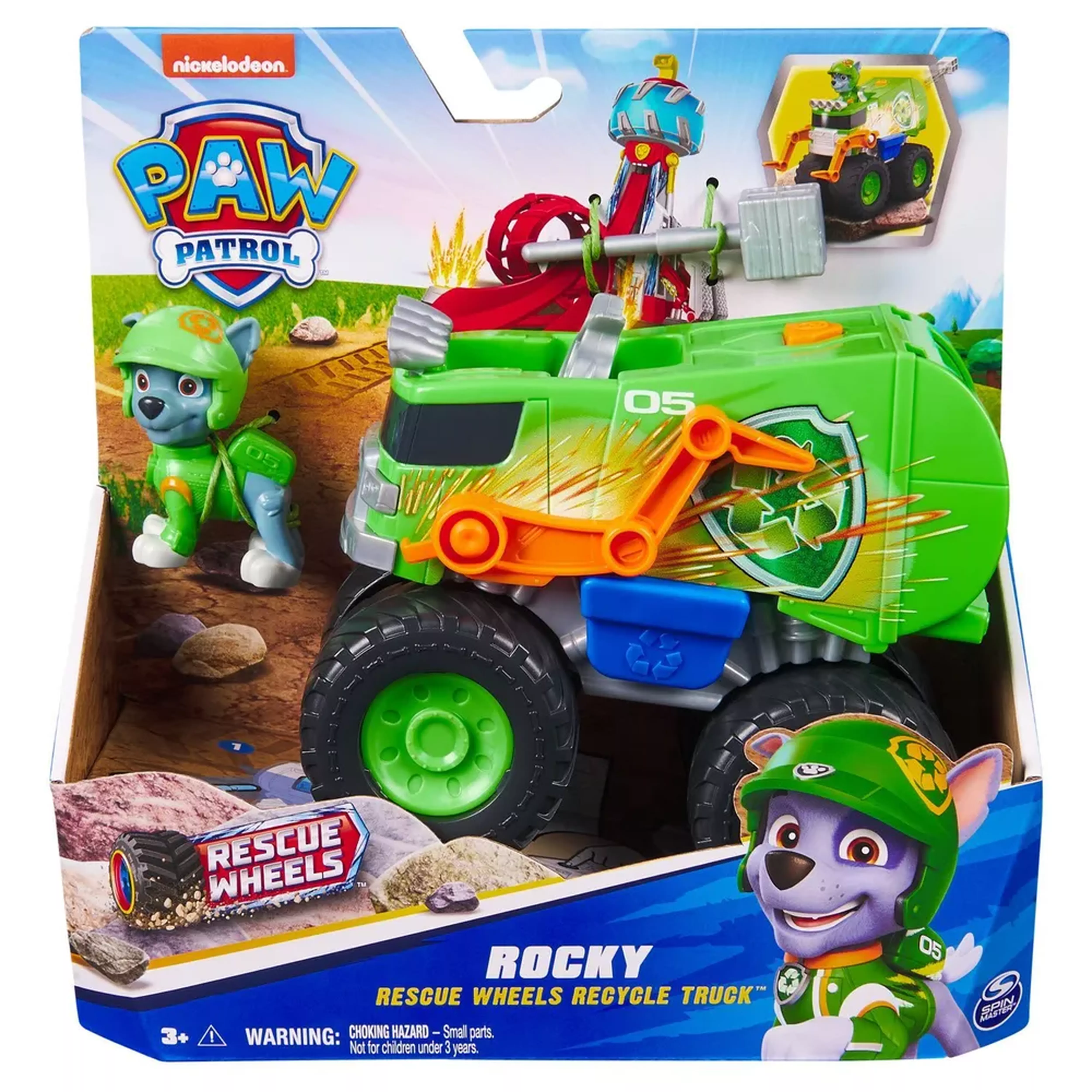 Paw Patrol Игровой набор Rescue Wheels с фигуркой Рокки