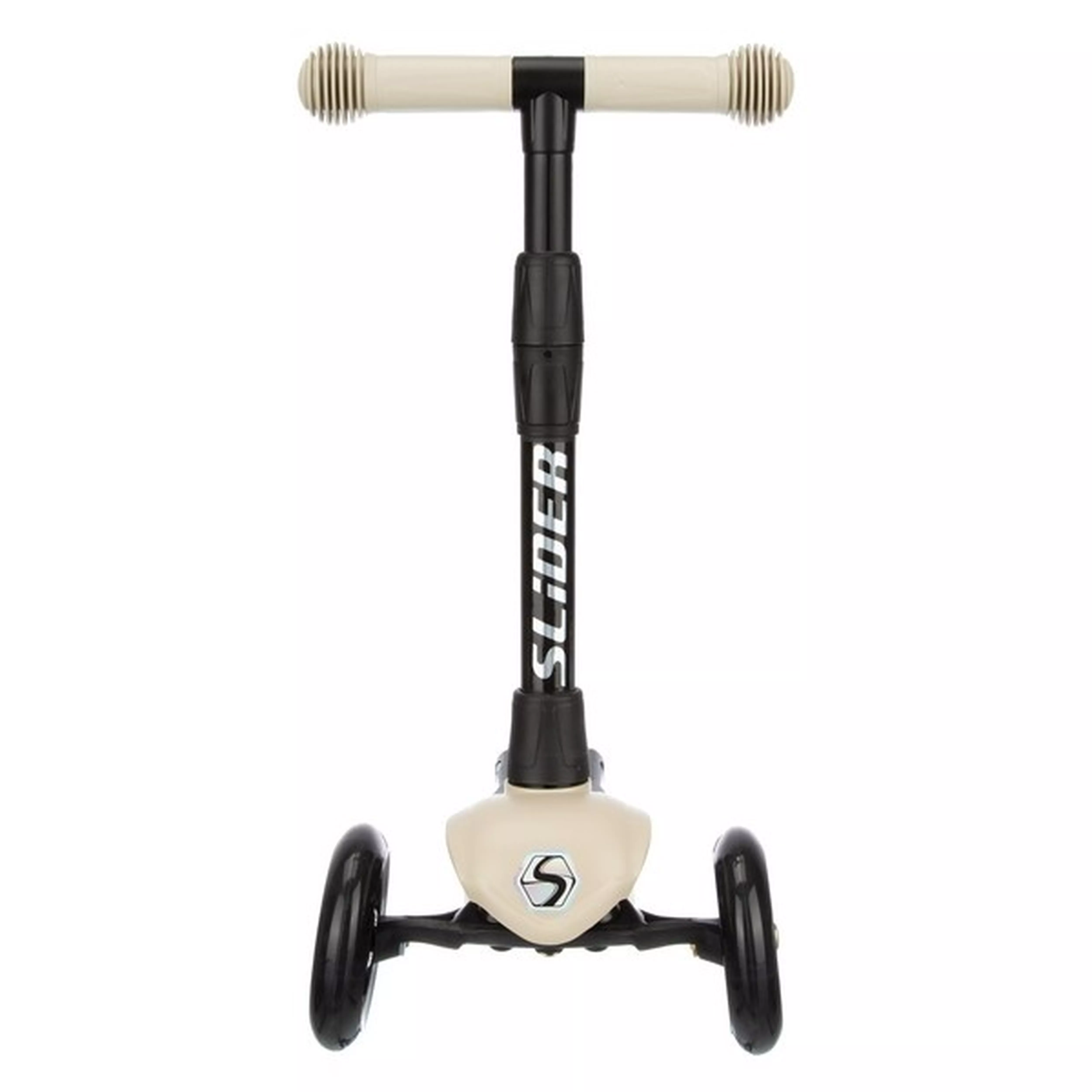 Самокат трехколесный Slider Stile, складной, колеса со светом, цвет: бежевый