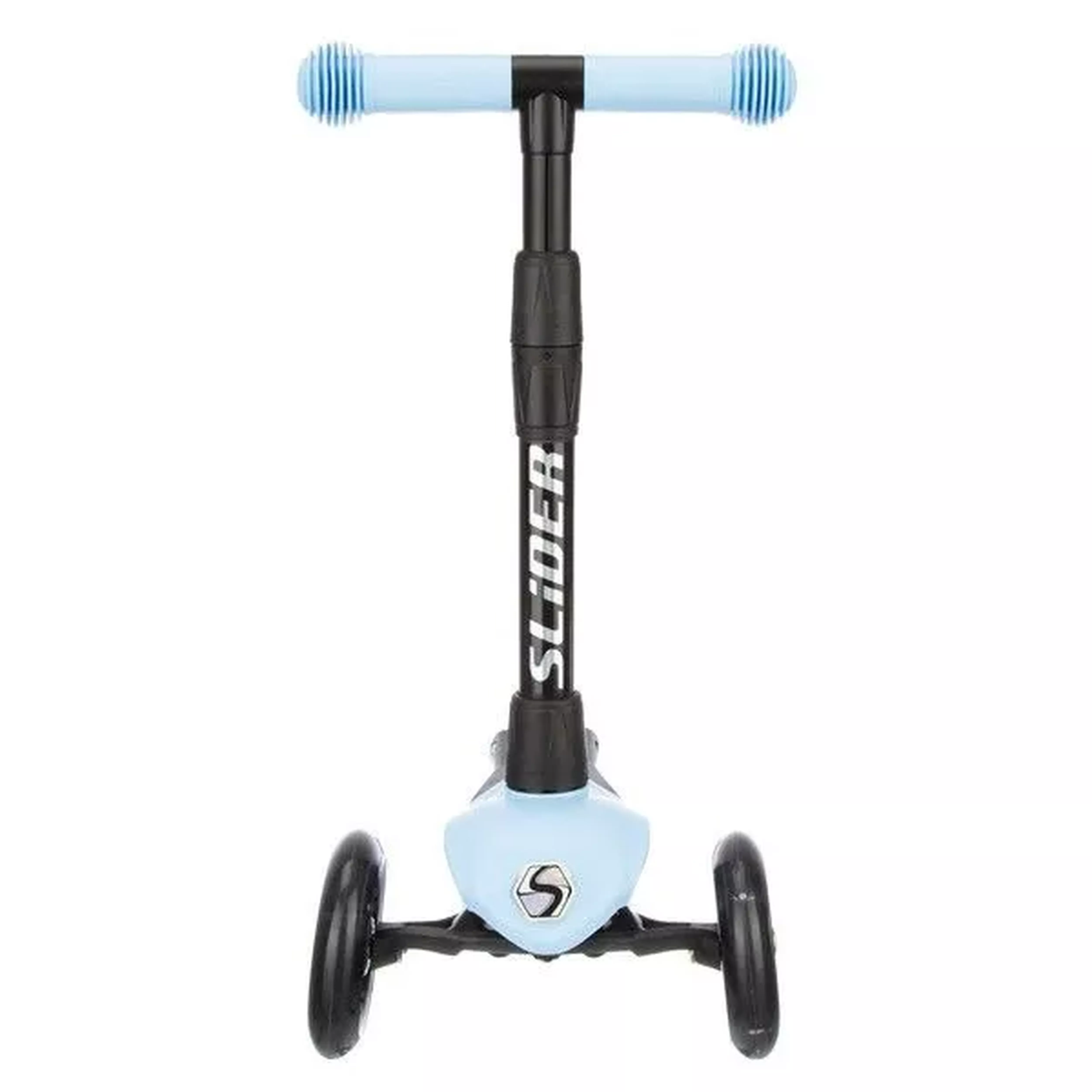 Самокат трехколесный Slider Stile, складной, колеса со светом, цвет: голубой