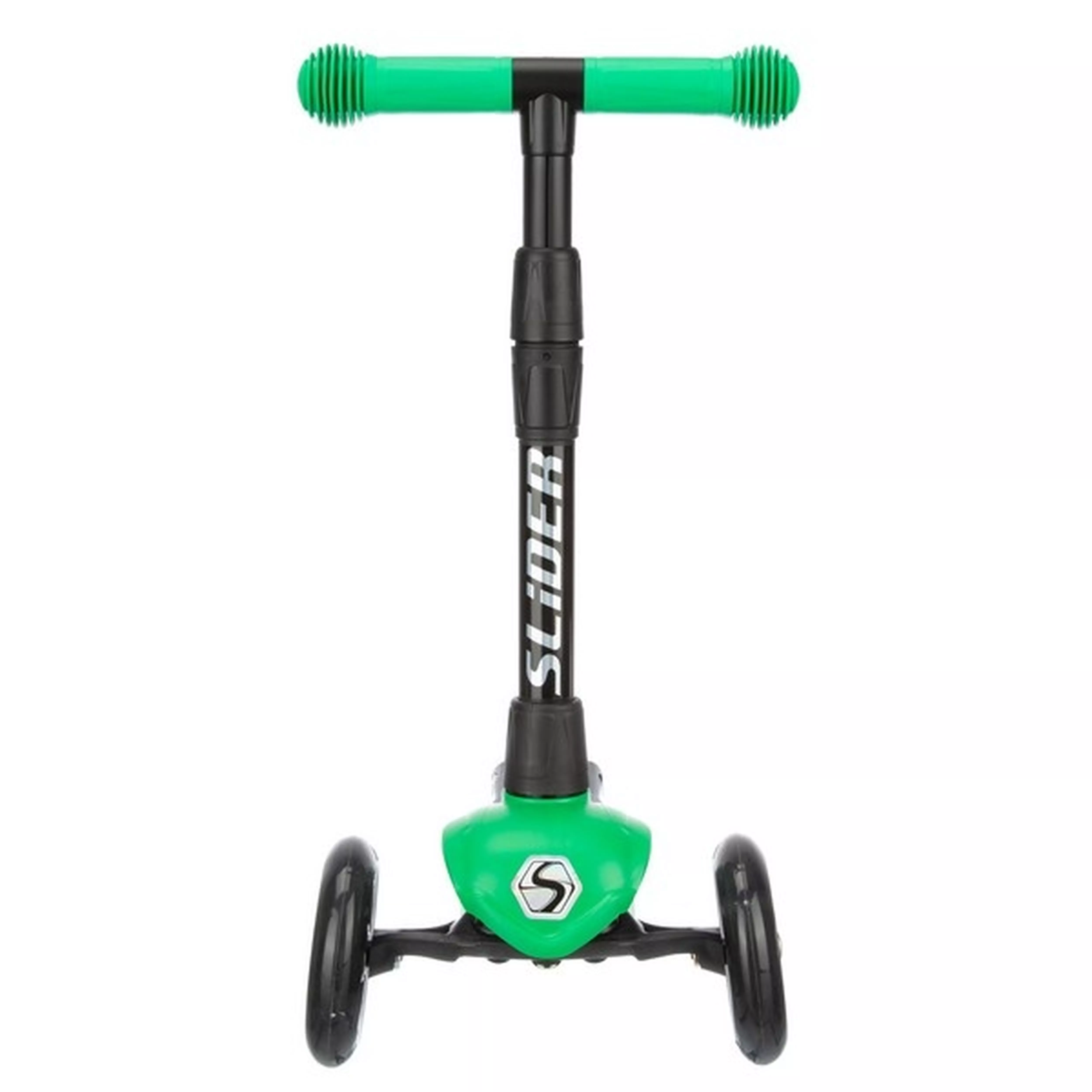 Самокат трехколесный Slider Stile, складной, колеса со светом, цвет: зеленый