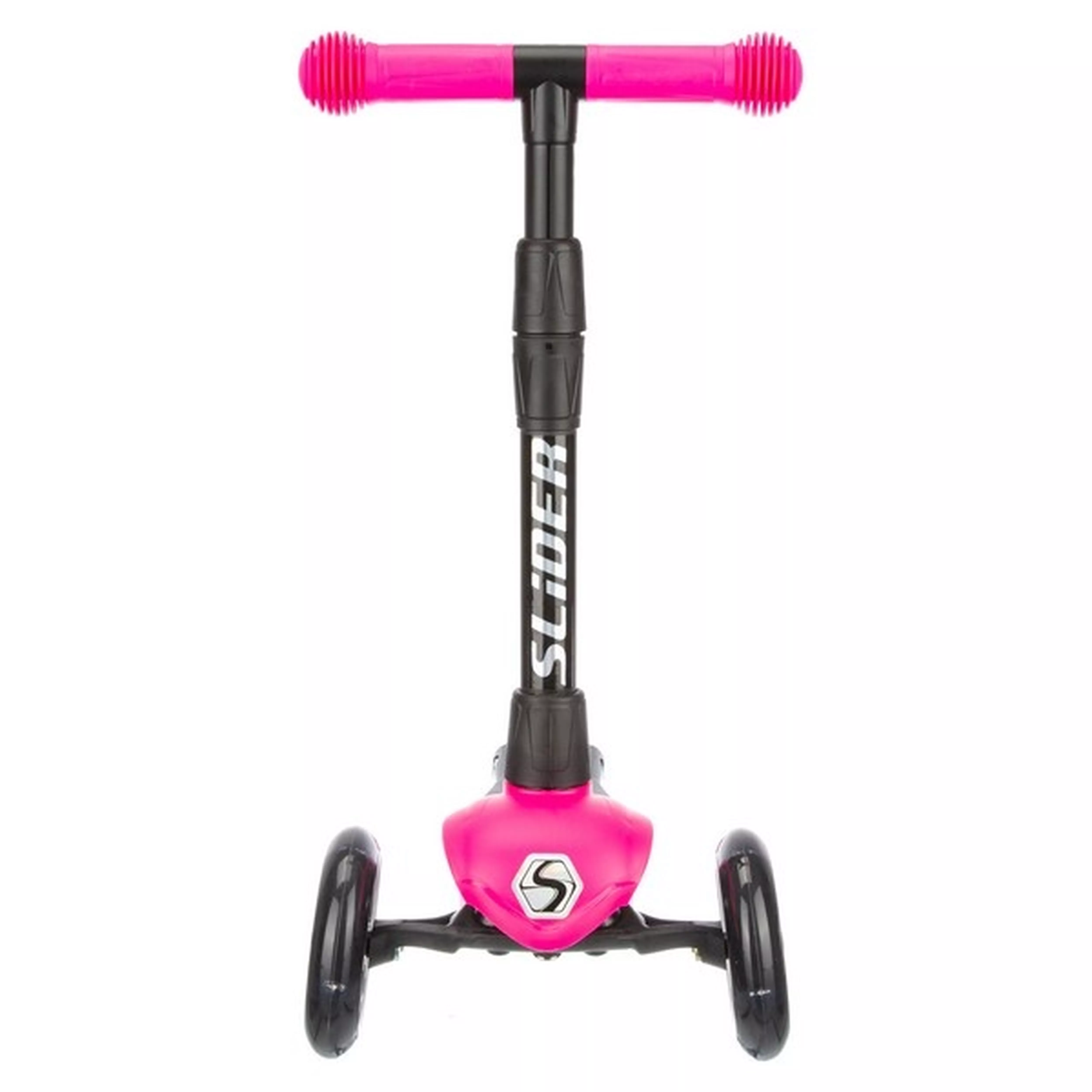 Самокат трехколесный Slider Stile, складной, колеса со светом, цвет: фуксия
