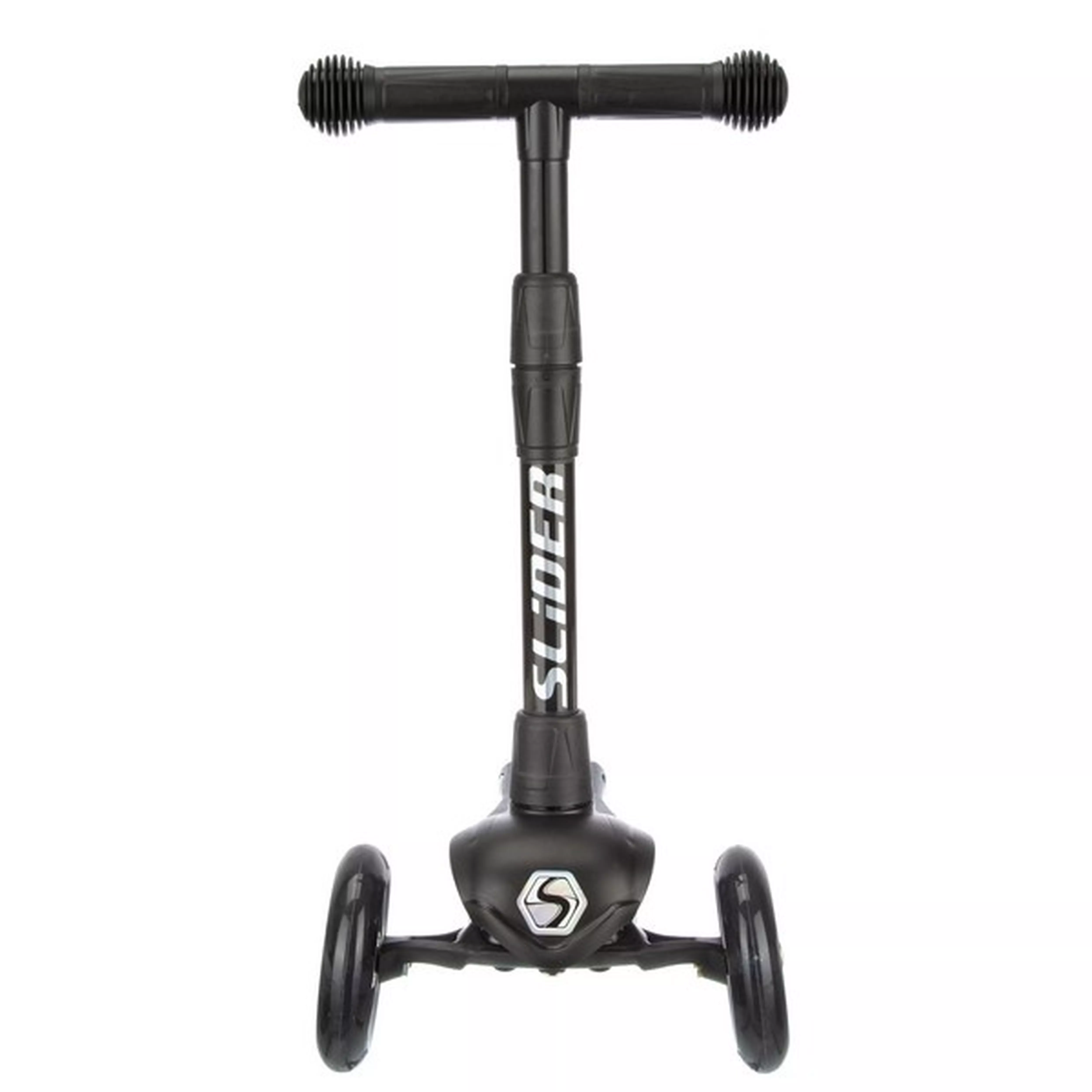 Самокат трехколесный Slider Stile, складной, колеса со светом, цвет: черный