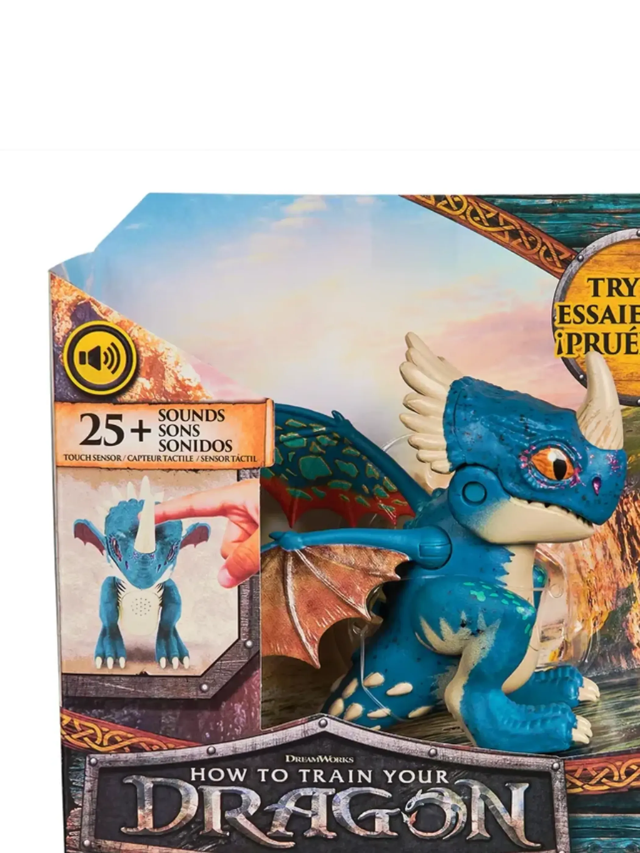 How to train your dragon.Игрушка мини-дракон интерактивный Злобный Змеевик 15см.