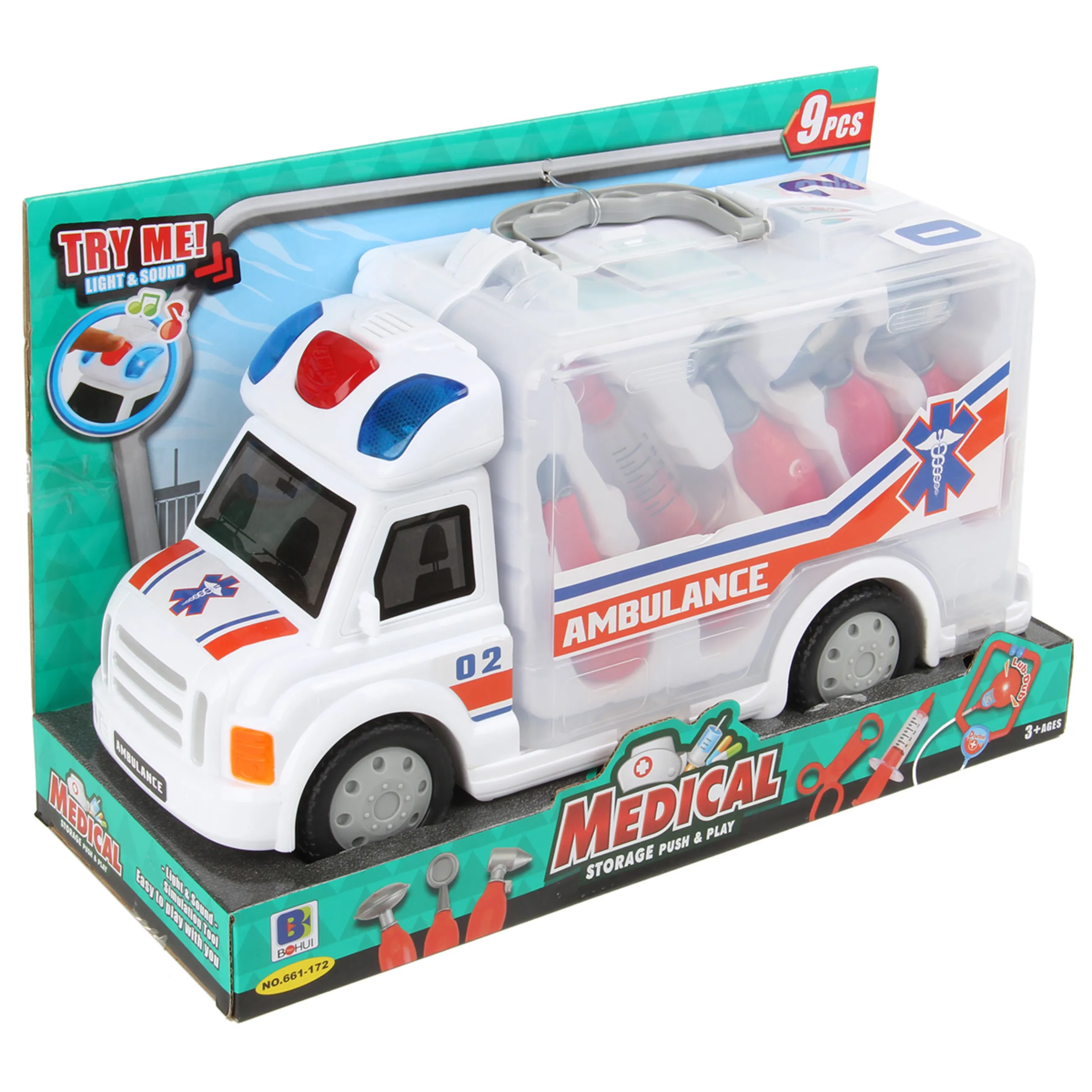 Набор «Доктор» с машиной, 32х12,5х15, кор.