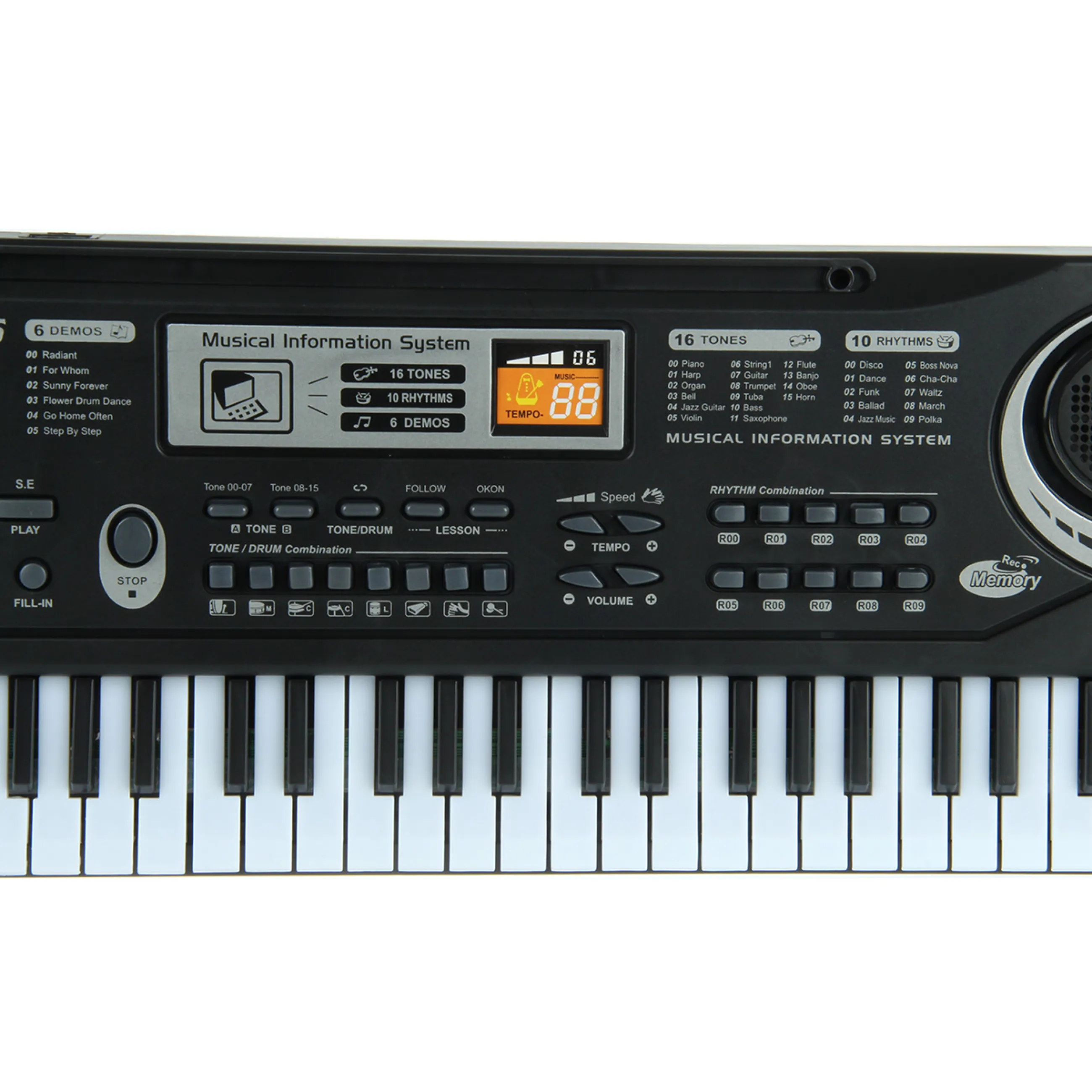 Синтезатор  электронный на бат. 61 клавиша,  с микроф,  54.5х17.5х5.5 см.