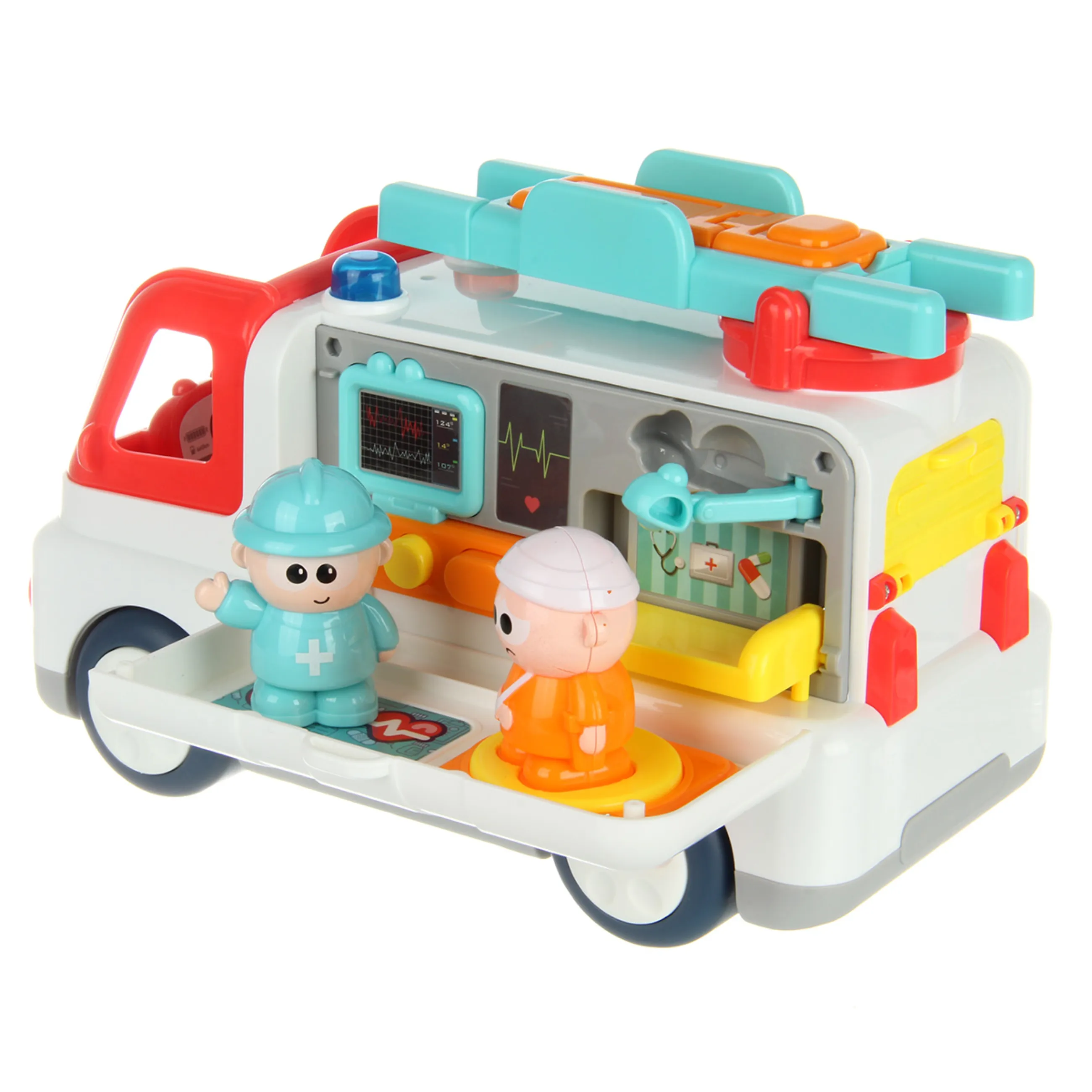 Развивающая игрушка «Скорая», на бат., в кор.