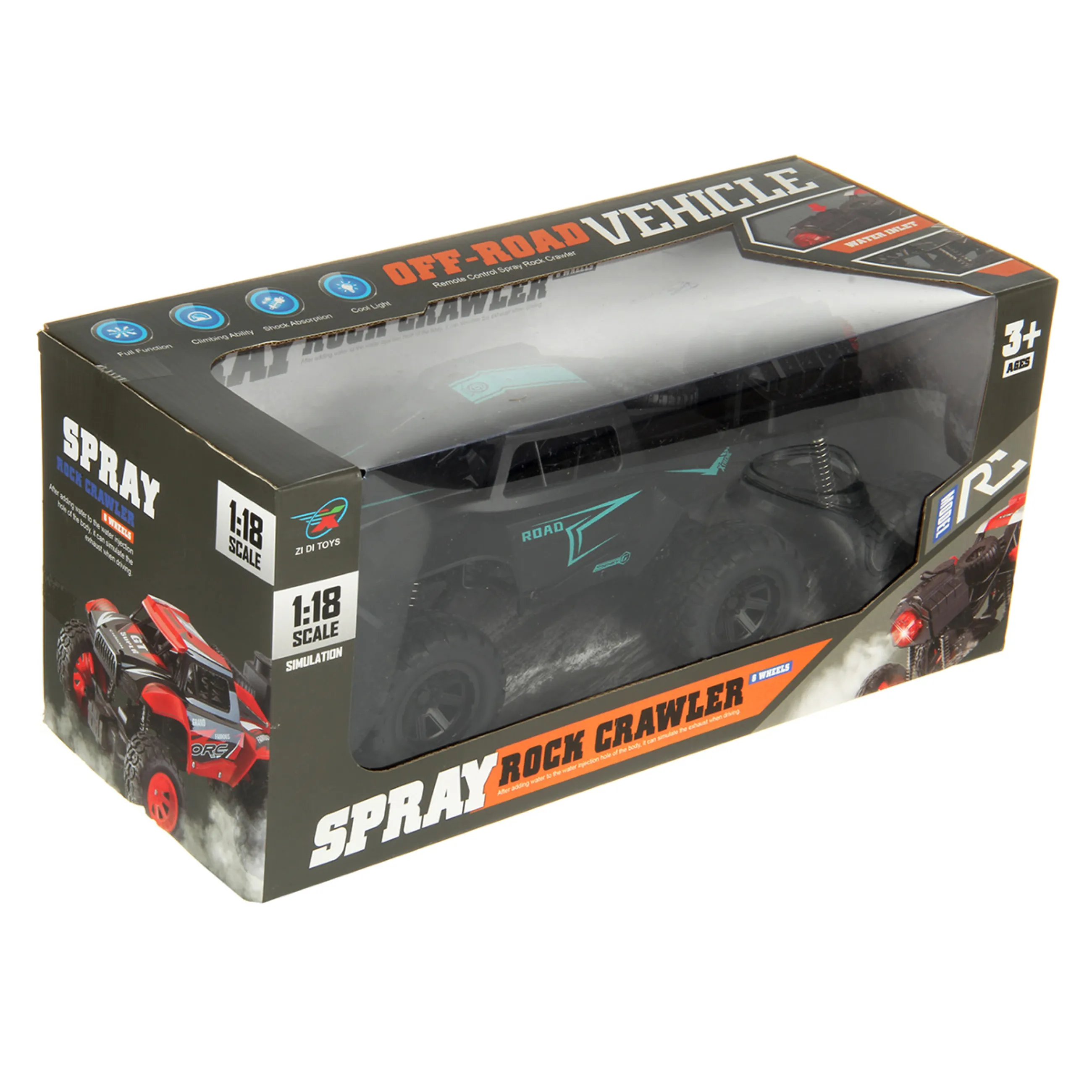 Машинка р/у со светом 33х14х15 см.