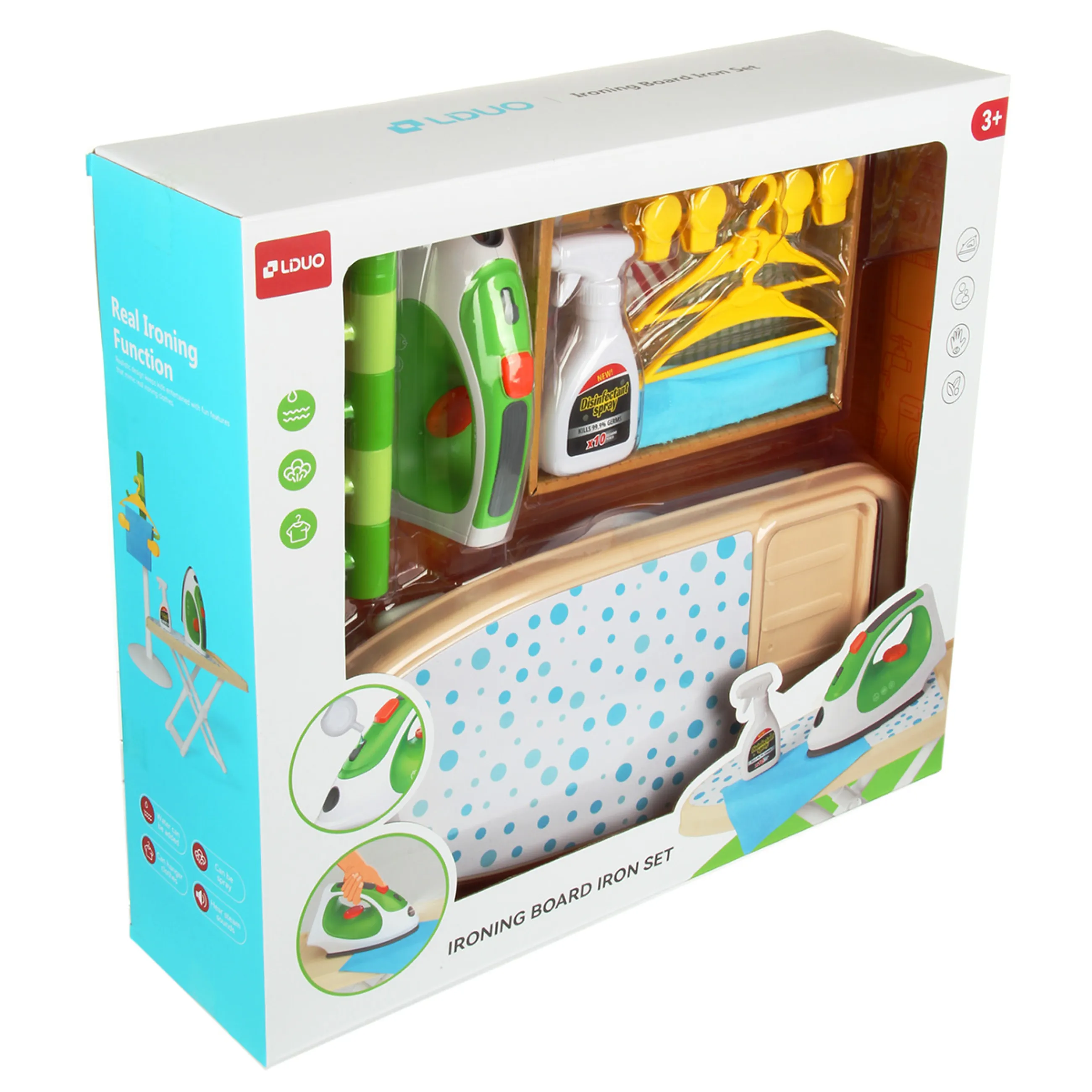 Игровой набор с утюгом «Юная хозяйка», 45х12х40 см, кор.